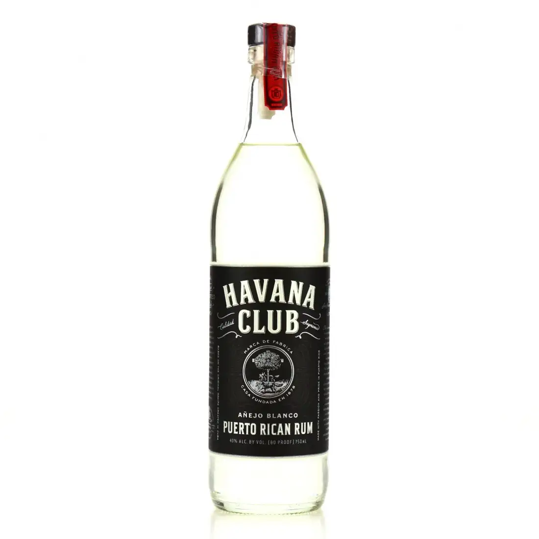 Bottle of Havana Club USA Puerto Rican Rum (Añejo Blanco)