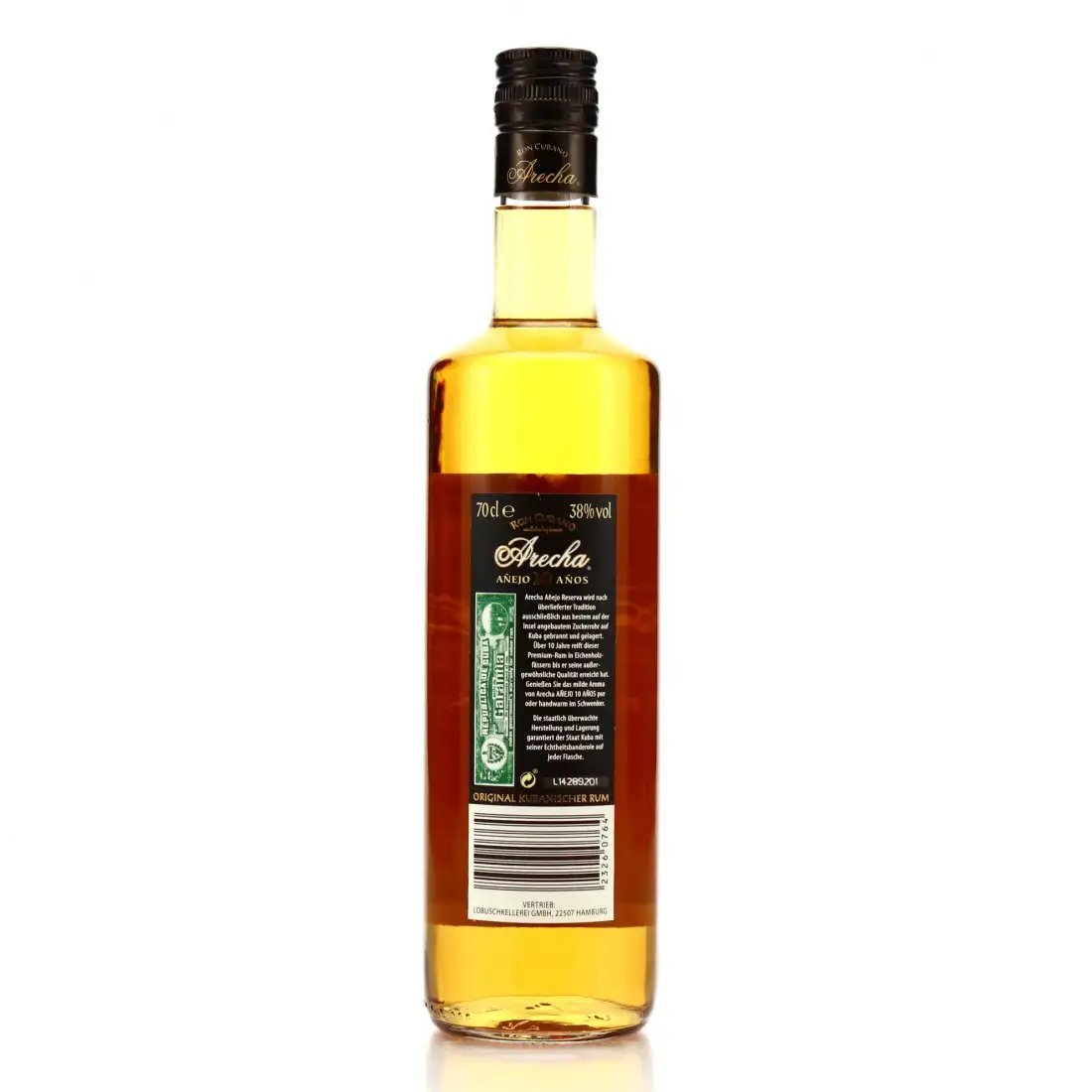 High resolution image of Arecha Añejo 10 Años