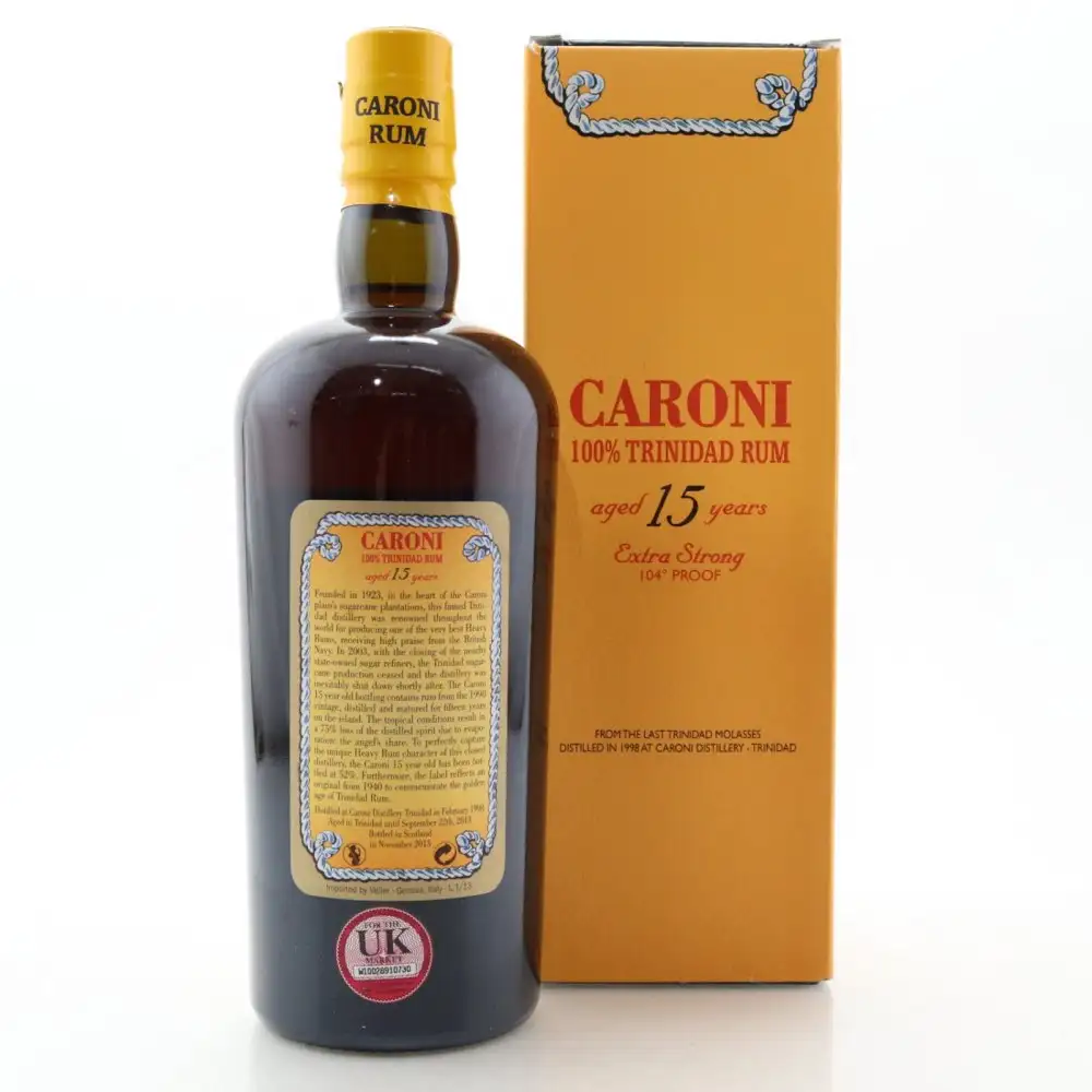 High resolution image of Velier Caroni 100% Trinidad Rum 15 HTR 1998