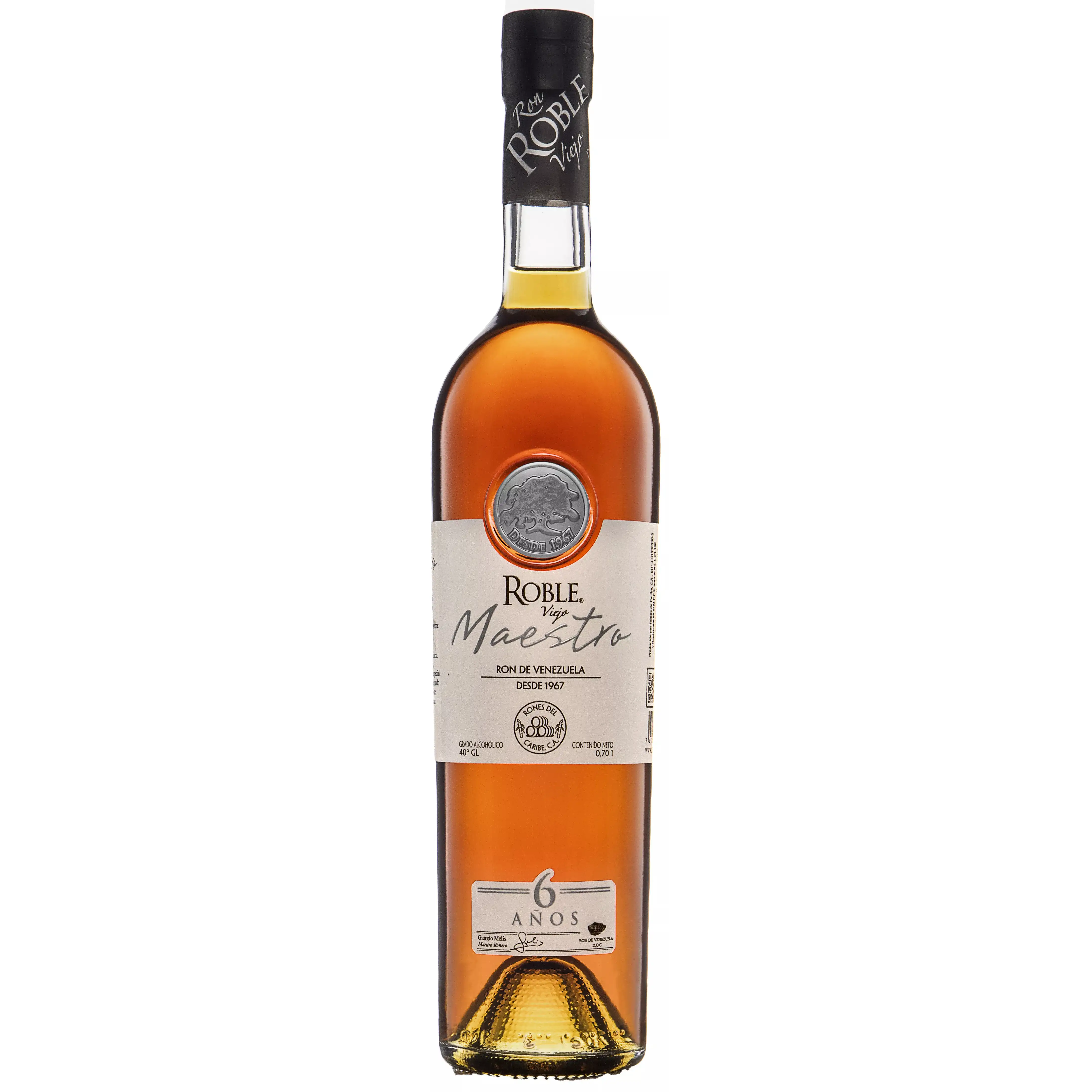 Bottle of Rones del Caribe C.A. Ron Roble Maestro