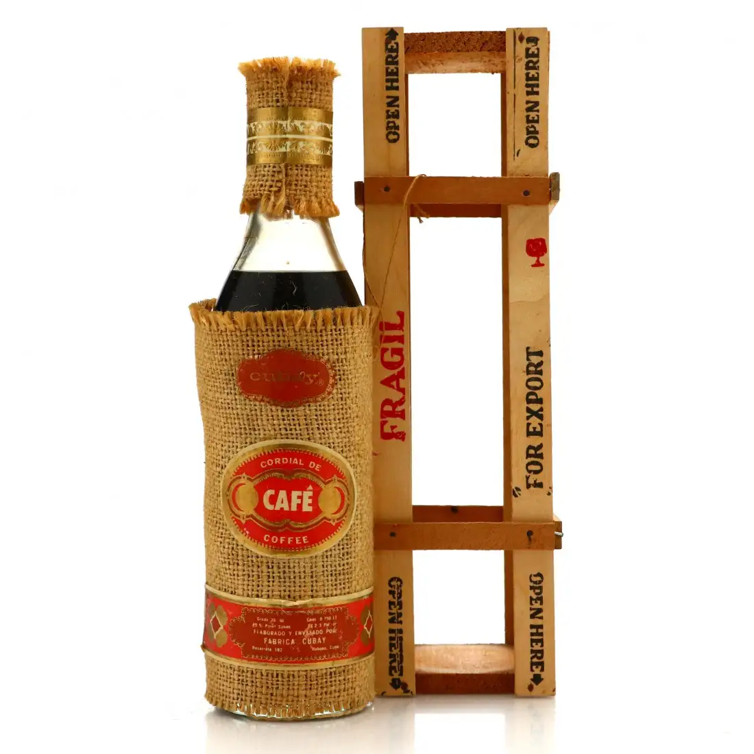 Bottle of Cuba Ron S.A. Ron Cubay Cafe Licor