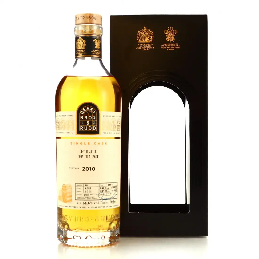 Bottle of Berry Bros & Rudd Single Cask Fiji Rum 2010
