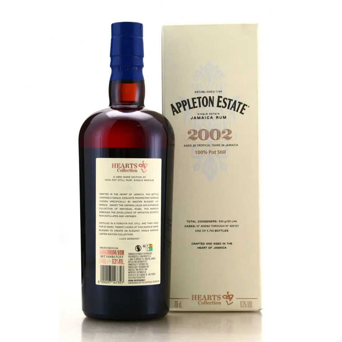 High resolution image of Velier Appleton Hearts Collection - 2002