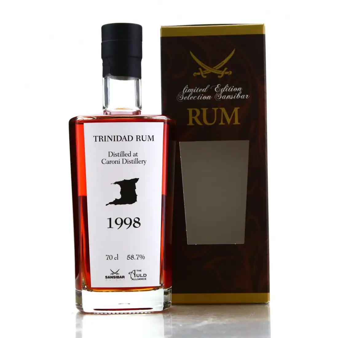 Bottle of Sansibar Caroni Trinidad Rum (The Auld Alliance) 1998