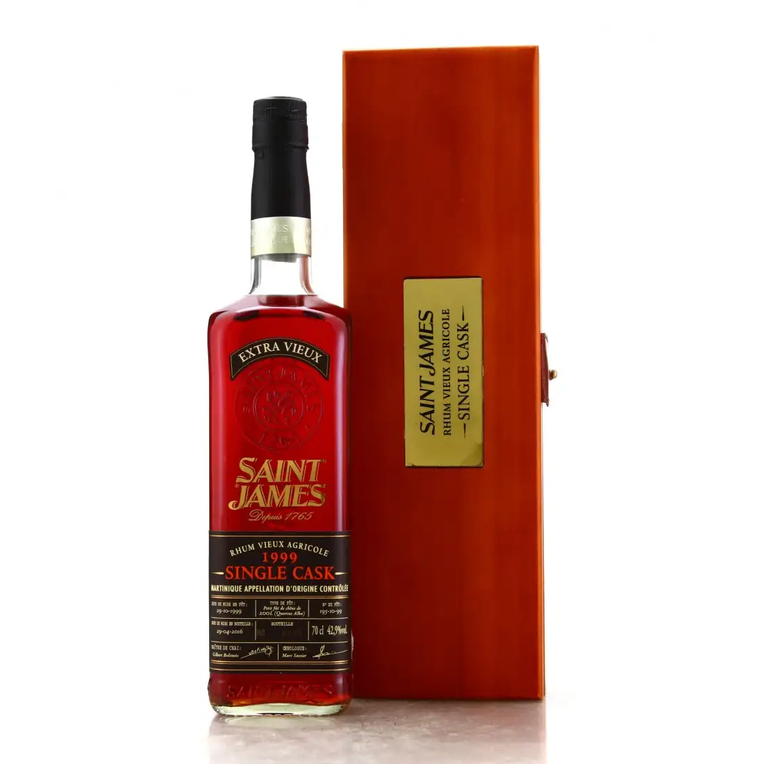 Bottle of Saint James Single Cask 1999
