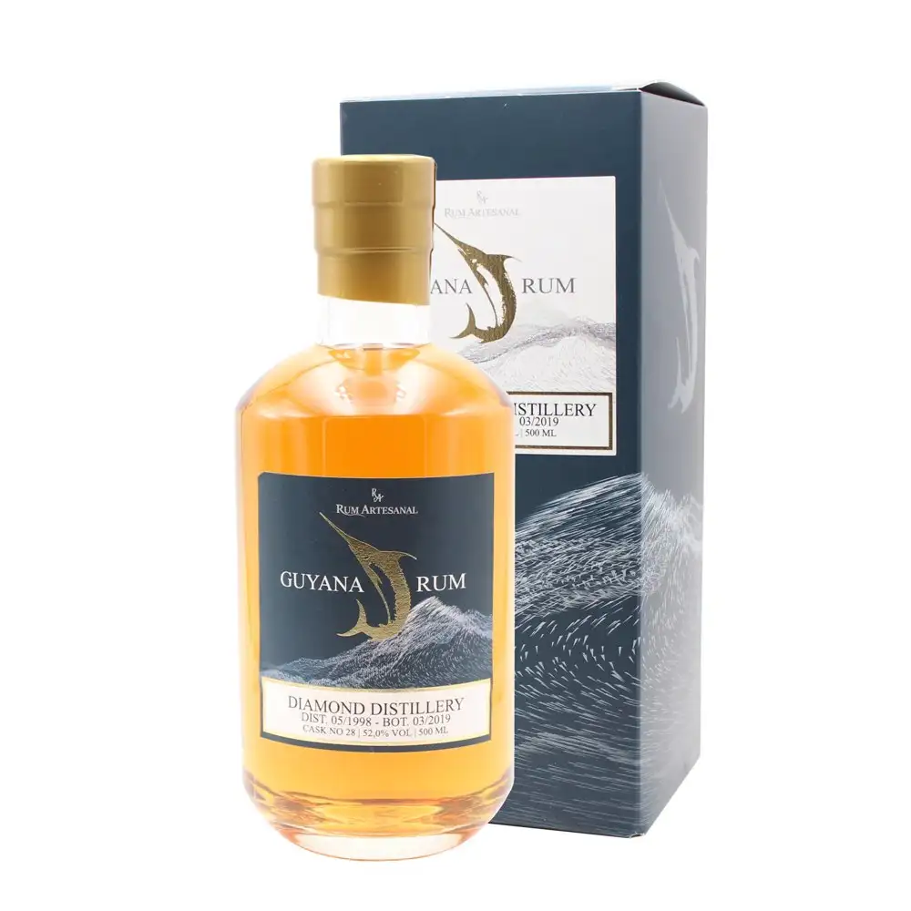 Bottle of Diamond RA Guyana Rum 1998