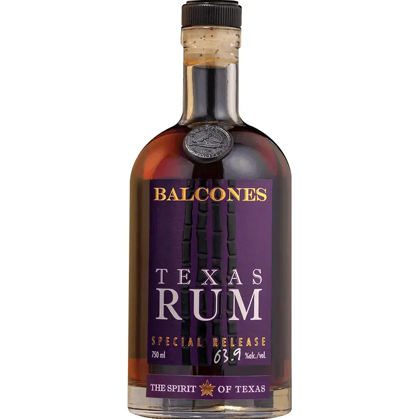 Bottle of Balcones Texas Rum