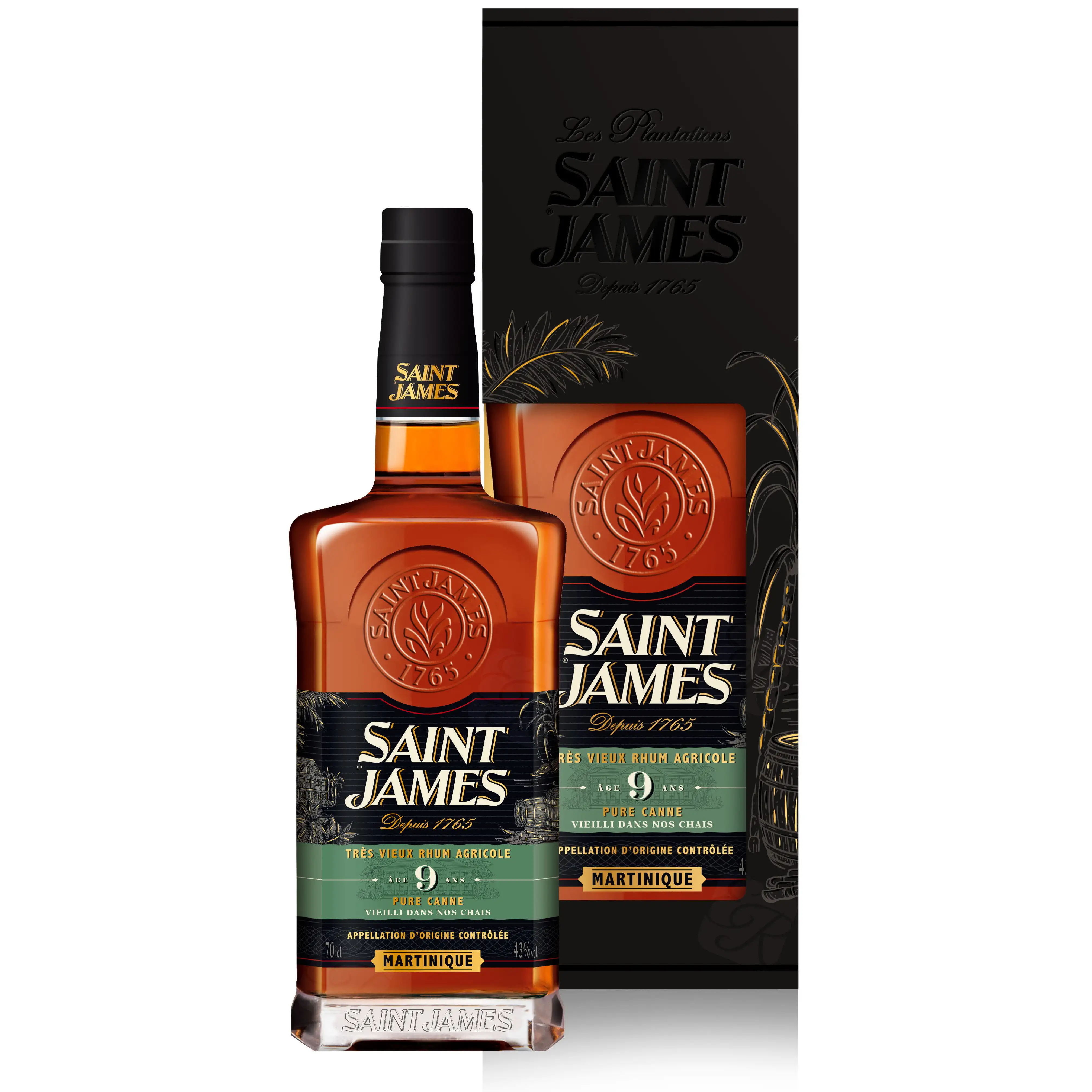 Bottle of Saint James 9 Ans (Très Vieux Rhum Agricole)