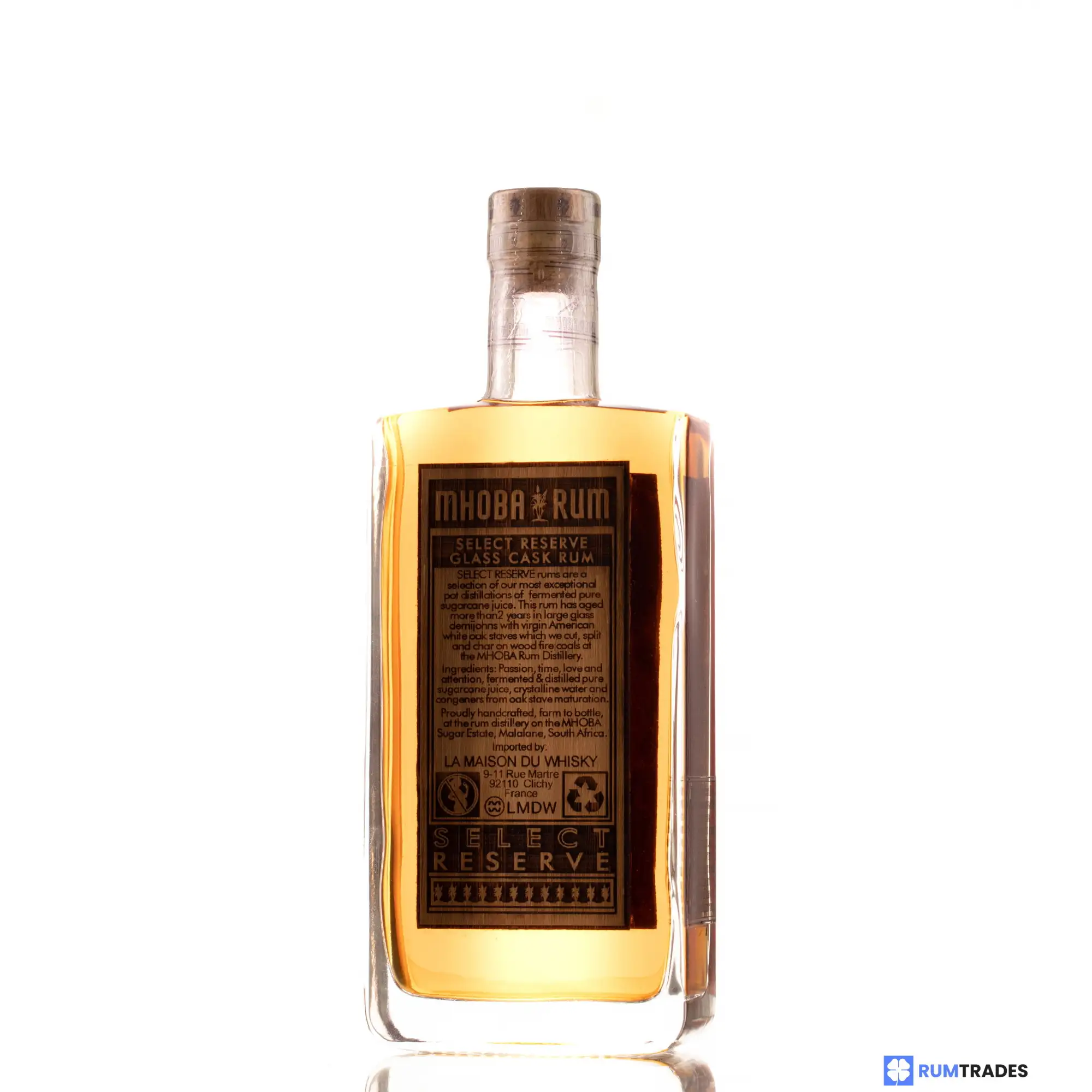 High resolution image of MHOBA Select Reserve French Cask Rum 2022