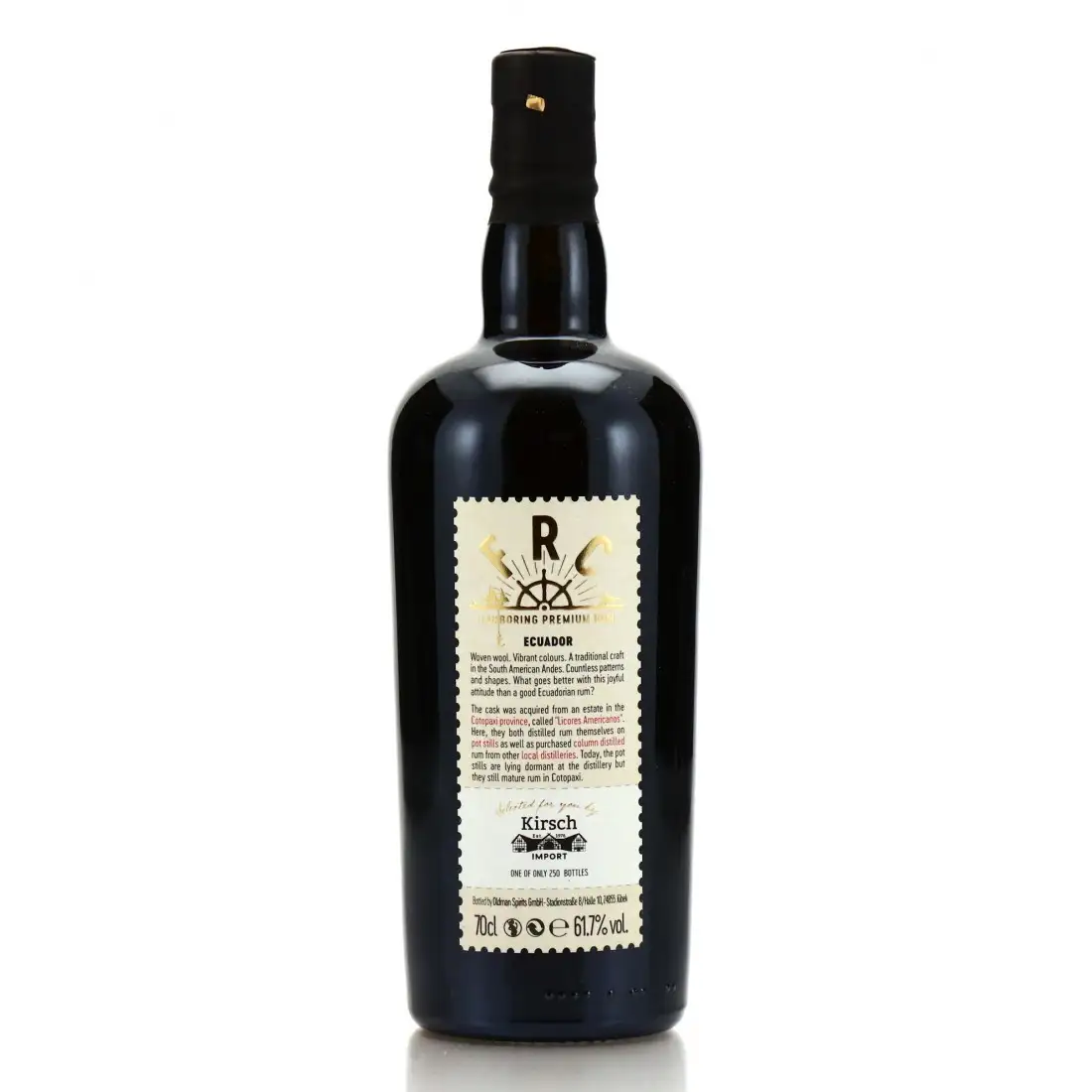 Image haute résolution de Licores Americano Estate Flensburg Rum Company Ecuador