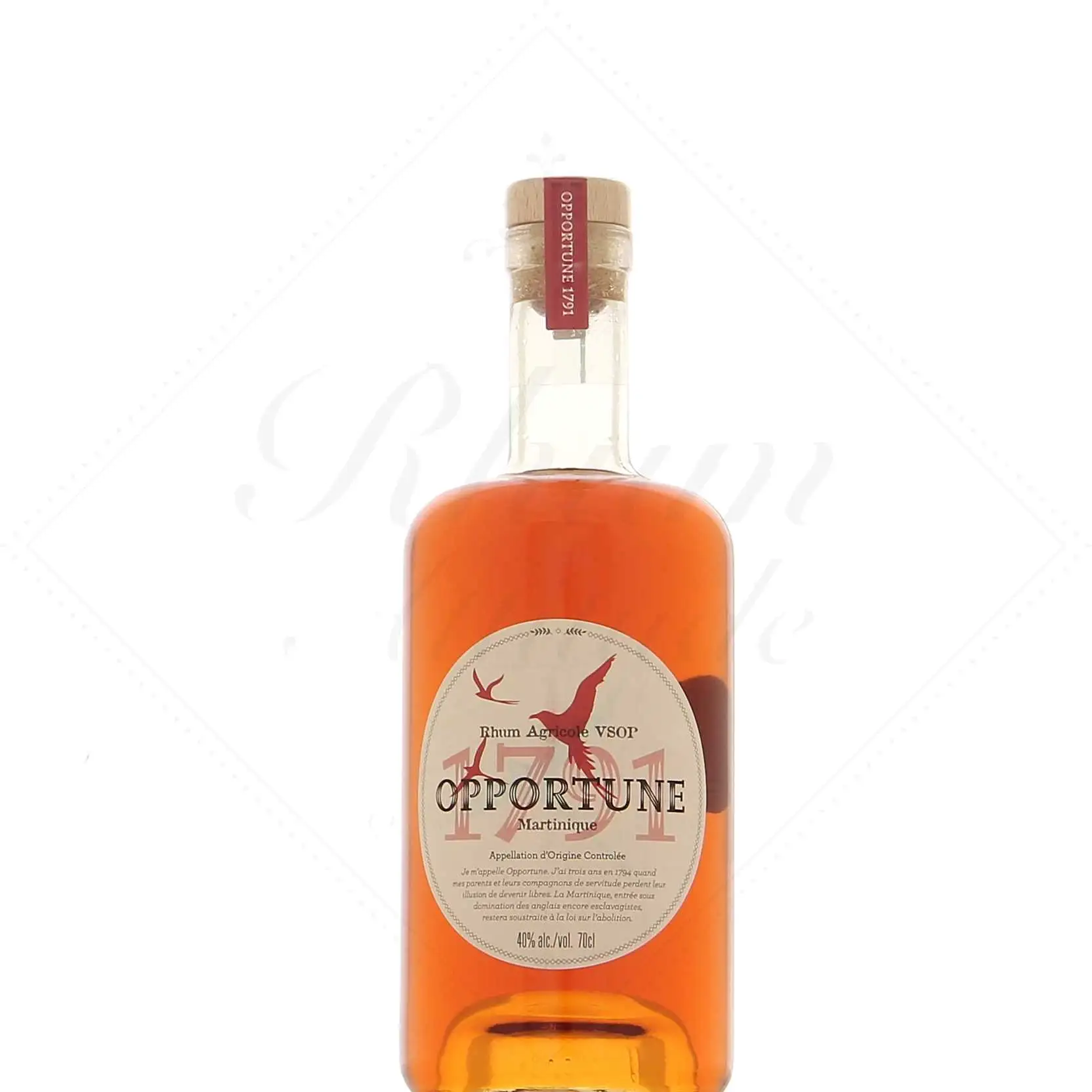 Bottle of Opportune 1791 Rhum Agricole VSOP