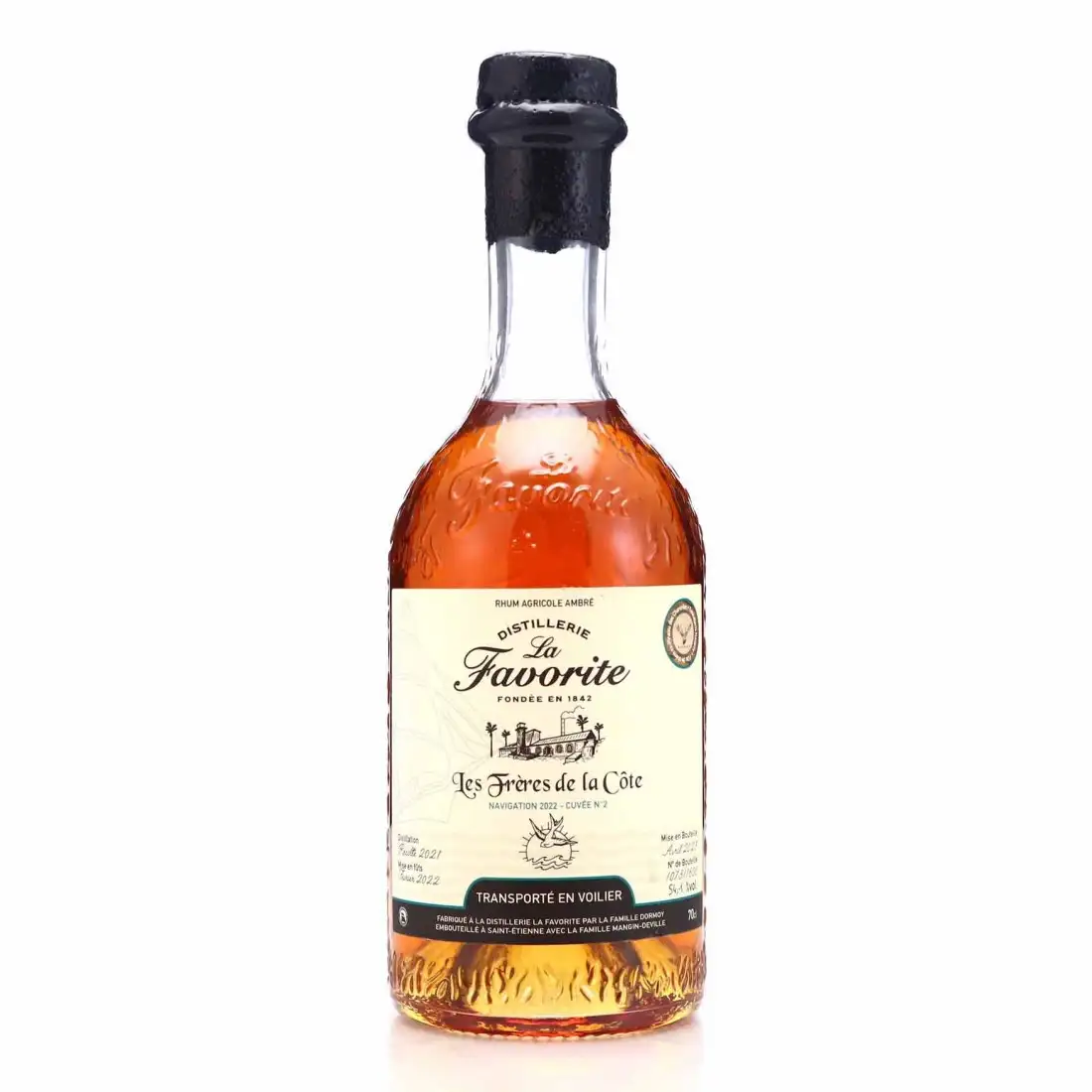 Bottle of Les Frères de la Côte La Favorite Navigation 2022 Cuvée No. 2 2021