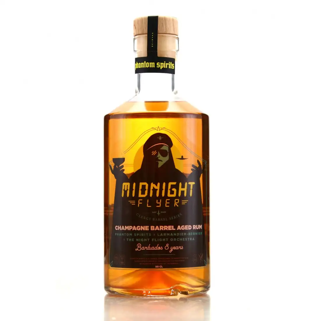 Bottle of Phantom Spirits Midnight Flyer (Champagne Barrel Aged Rum)