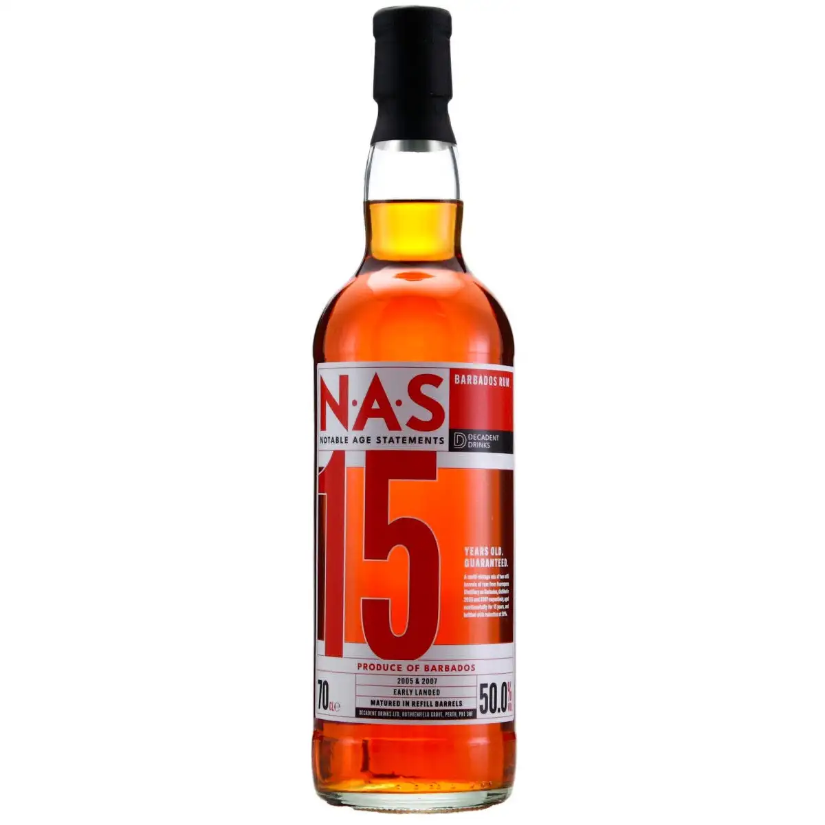 Bottle of Foursquare Rum Sponge NAS 15 (2005 & 2007)