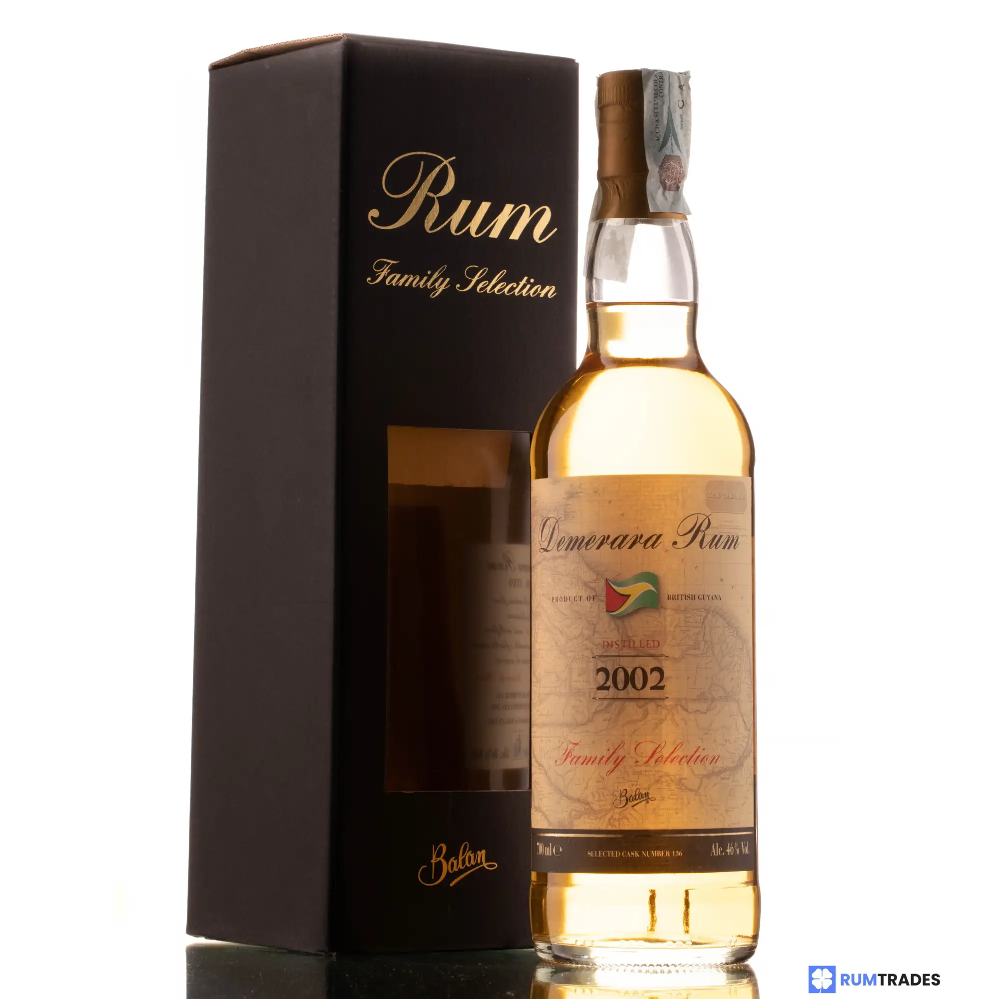 Bottle of Balan Diamond Family Selection Demerara Rum 2002