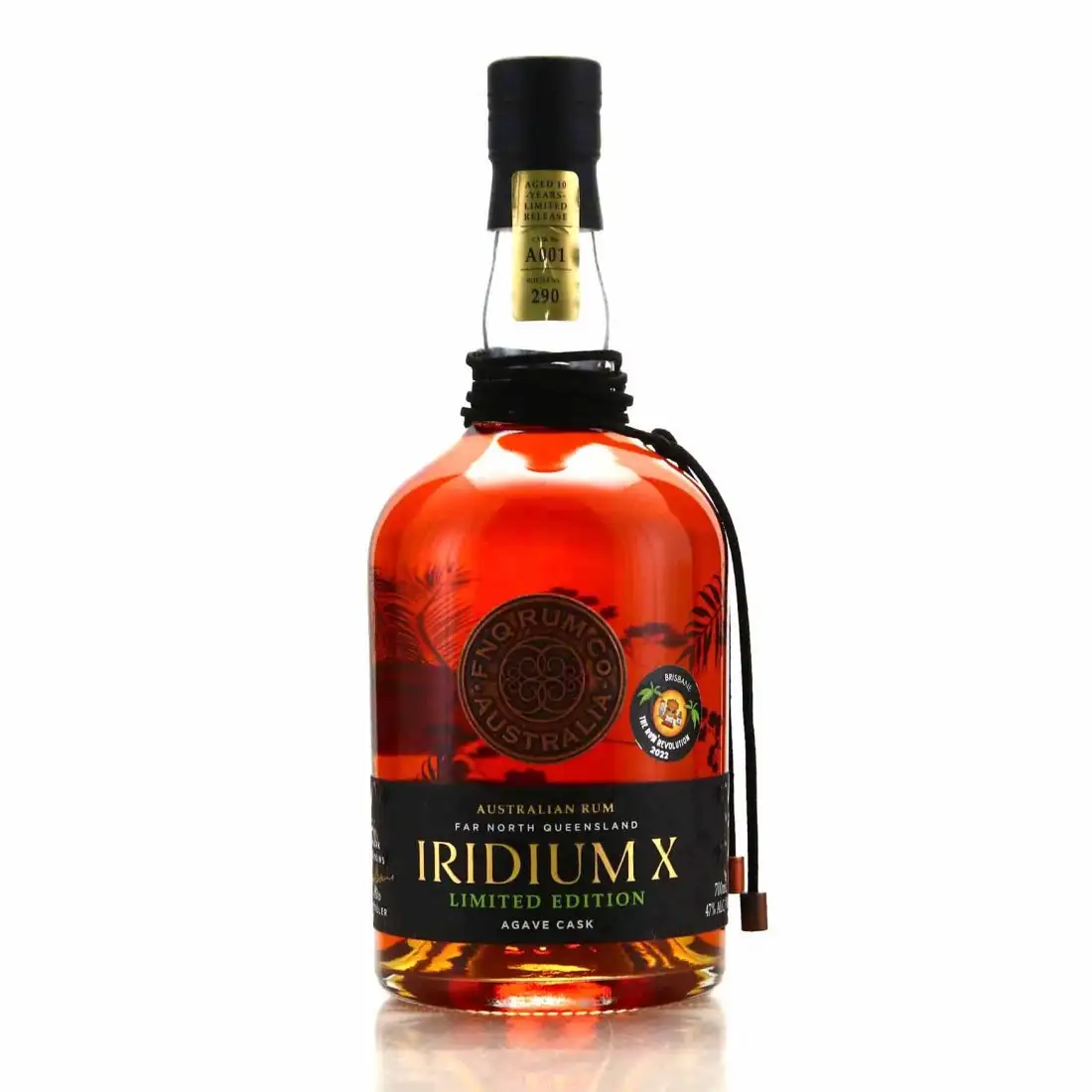 Bottle of Mt Uncle Distillery FNQ Rum Co. Iridium X Agave Cask