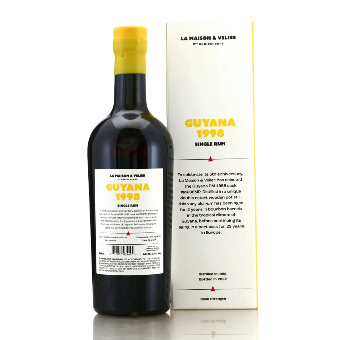 High resolution image of La Maison &amp; Velier Port Mourant Rum Guyana (Flag Series) 1998