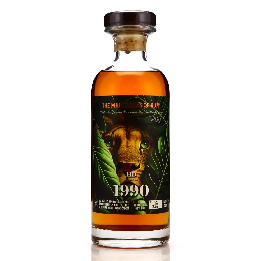 Bottle of The Whisky Jury Hampden Jamaica Rum HD 1990