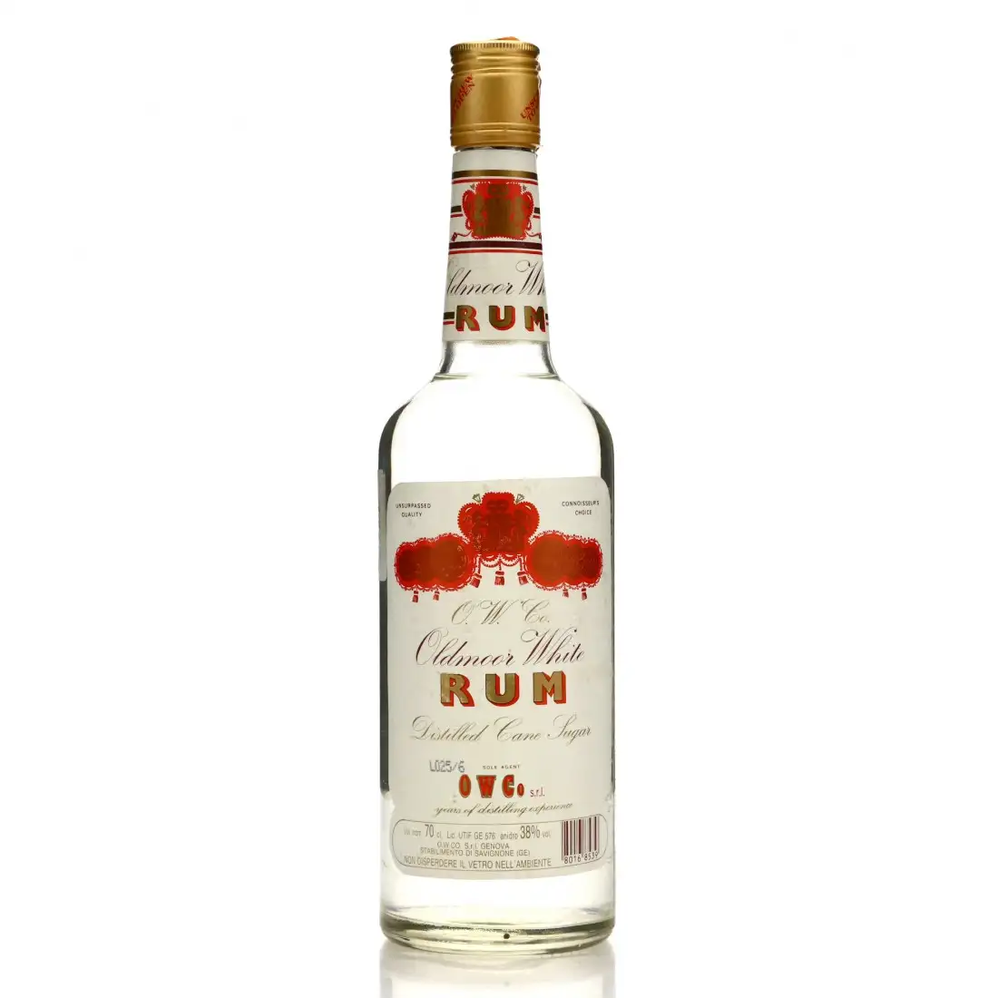 Bottle of Oldmoor Whisky Co. White Rum 1980s