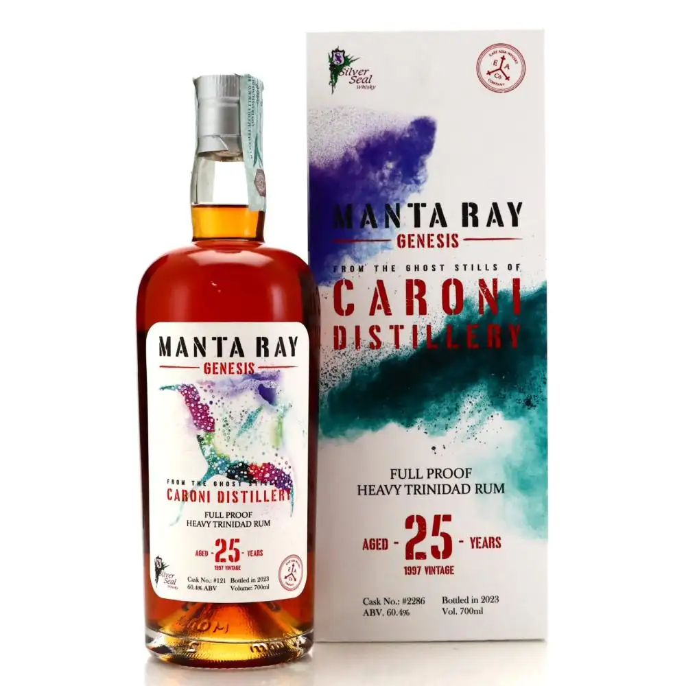 Bottle of Silver Seal Caroni Manta Ray Genesis 1997