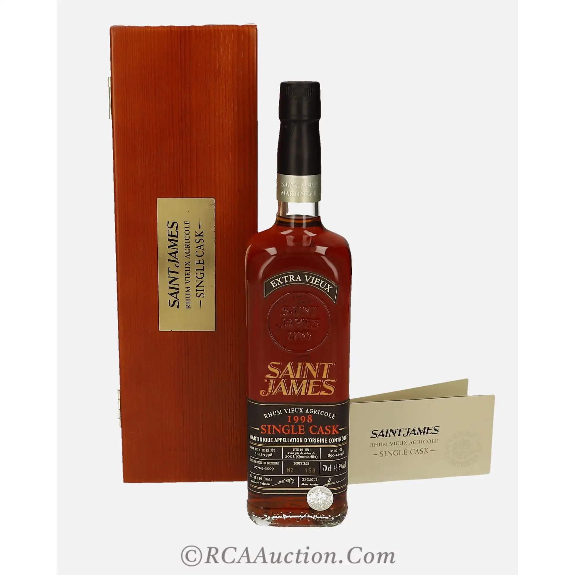 Bottle of Saint James Single Cask 1998
