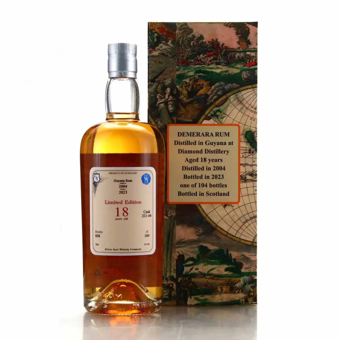 Image haute résolution de Silver Seal Diamond Demerara Rum 2004