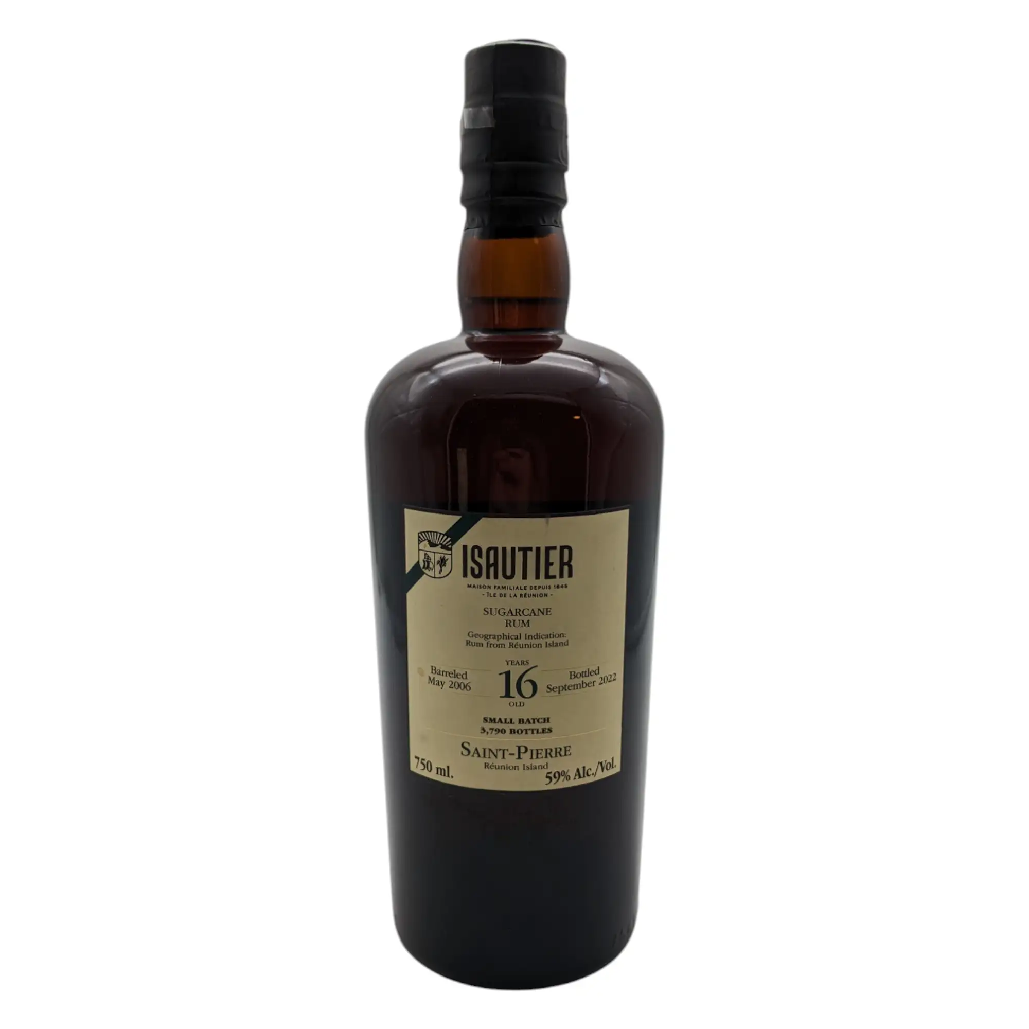 Bottle of Velier Isautier Sugarcane Rum (Small Batch) 2006