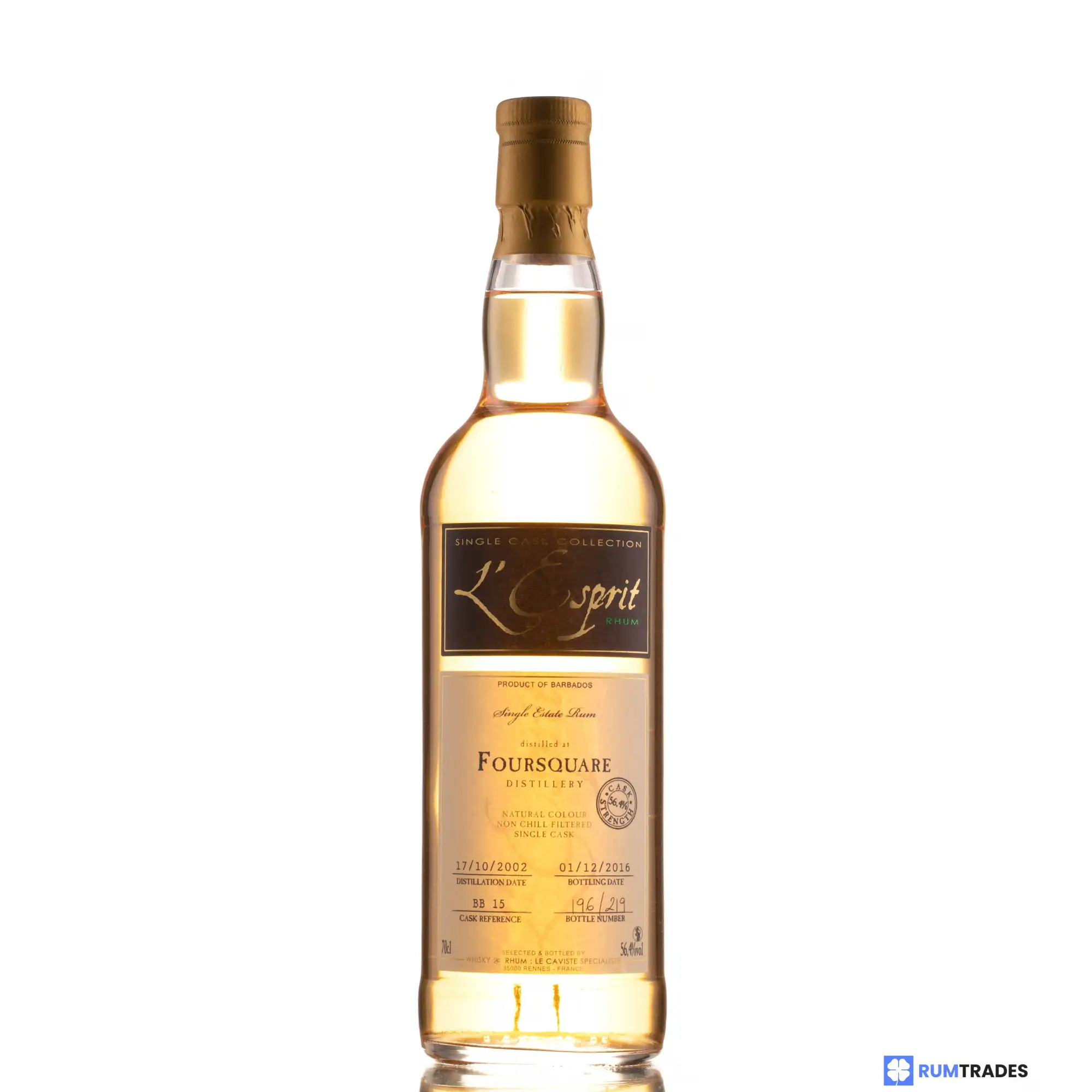 High resolution image of Whisky &amp; Rhum Foursquare L‘Esprit 2002