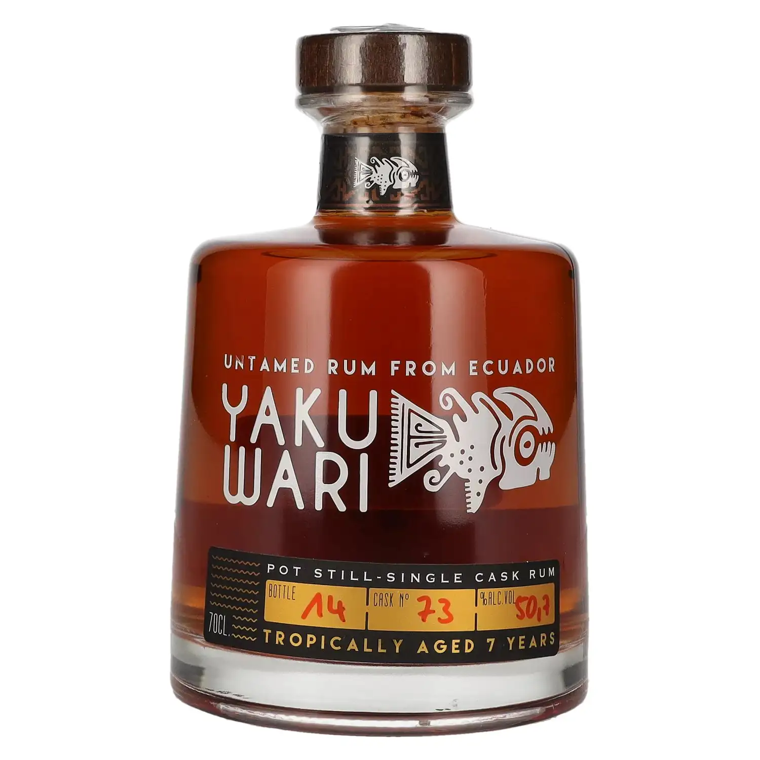 Bottle of Manabi Yaku Wari Untamed Rum from Ecuador