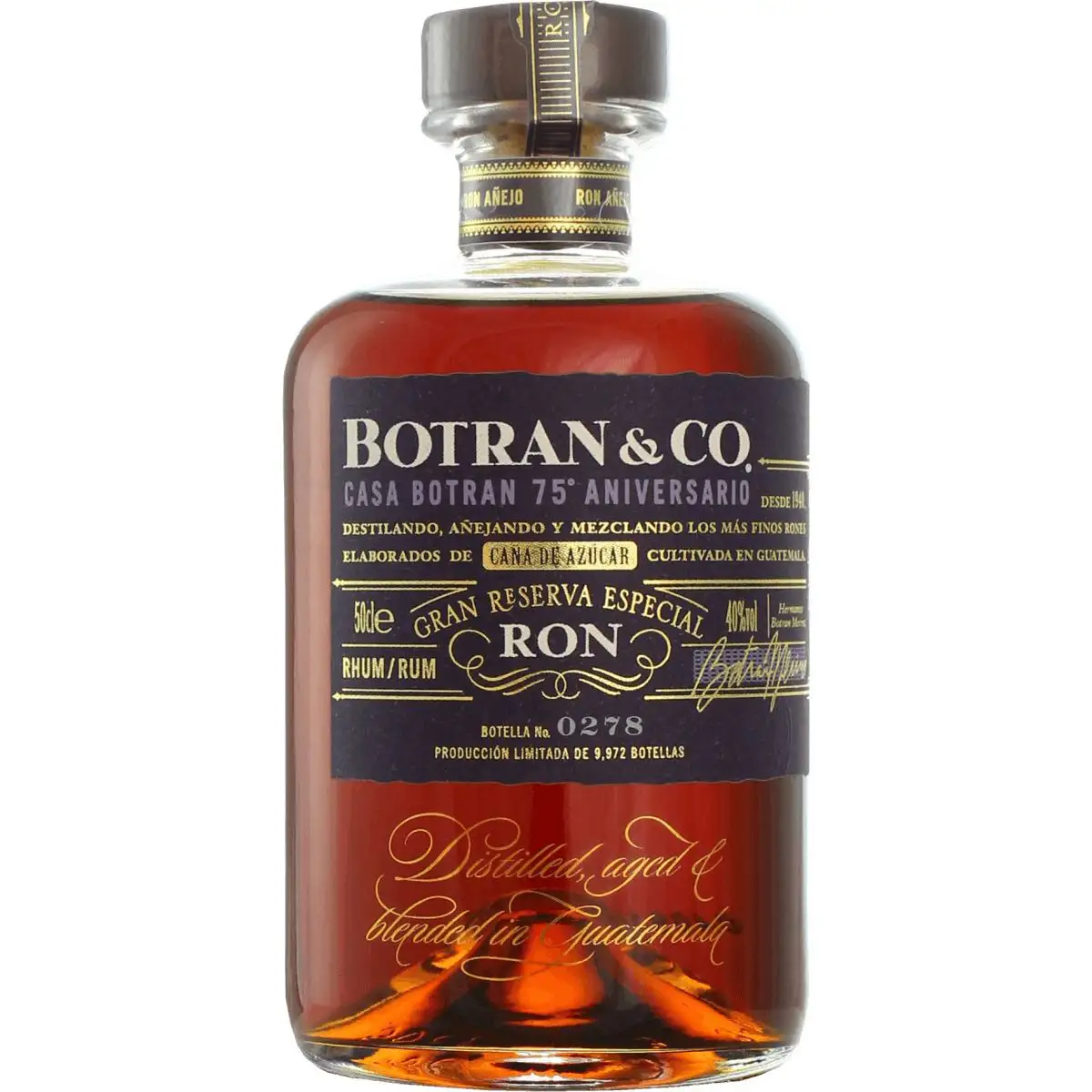 Bottle of Botran Casa Botran 75 Aniversario