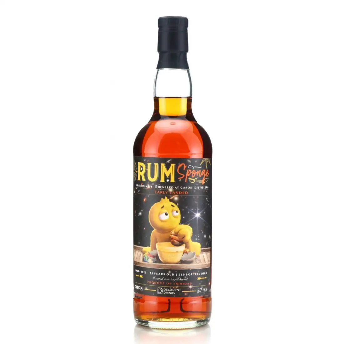 Bottle of Caroni Rum Sponge No. 23 1998