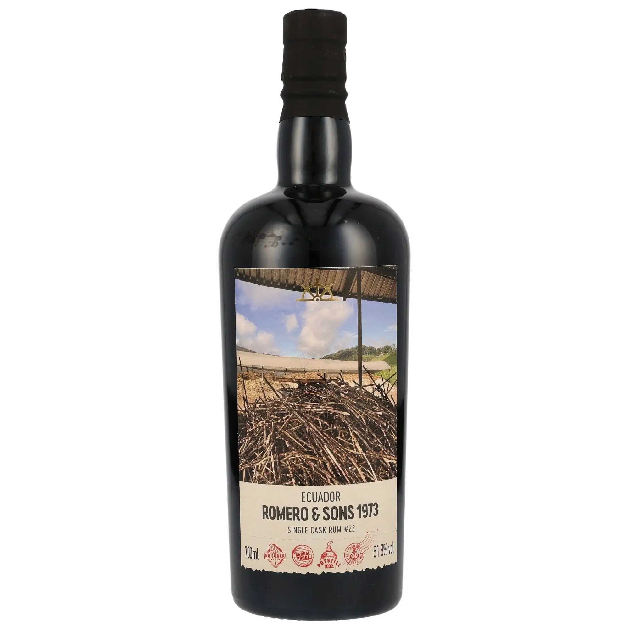 Bottle of Romero & Sons FRC Ecuador (Kirsch Whisky) 1973