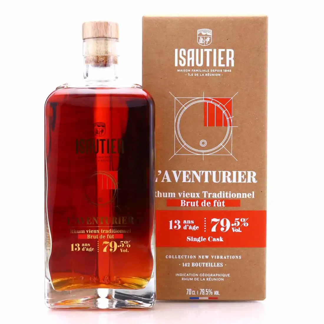 Bottle of Isautier L’Aventurier Rhum Vieux Traditionnel - Brut de fût (LMDW) 2008
