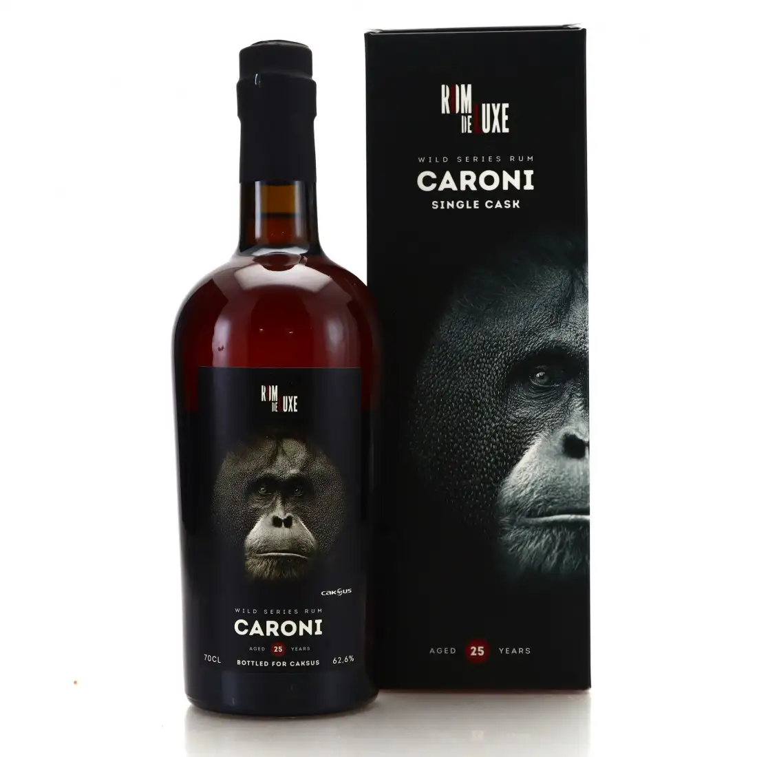 Bottle of Romdeluxe Caroni Bottled for Caksus TMCG 1998