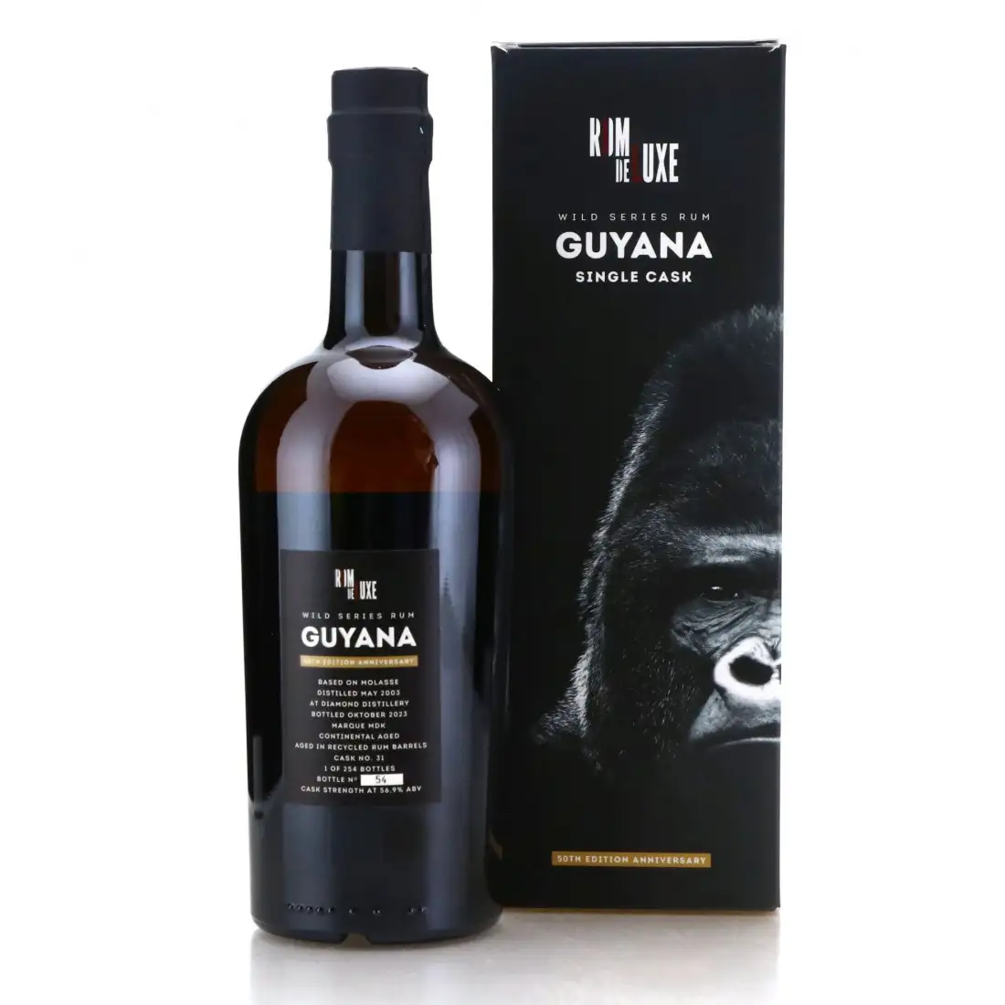 Image haute résolution de Romdeluxe Diamond Wild Series Rum No. 50 Anniversary Edition MDK 2003