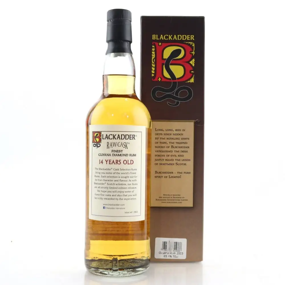 Image haute résolution de Blackadder Diamond Raw Cask Rum 2003