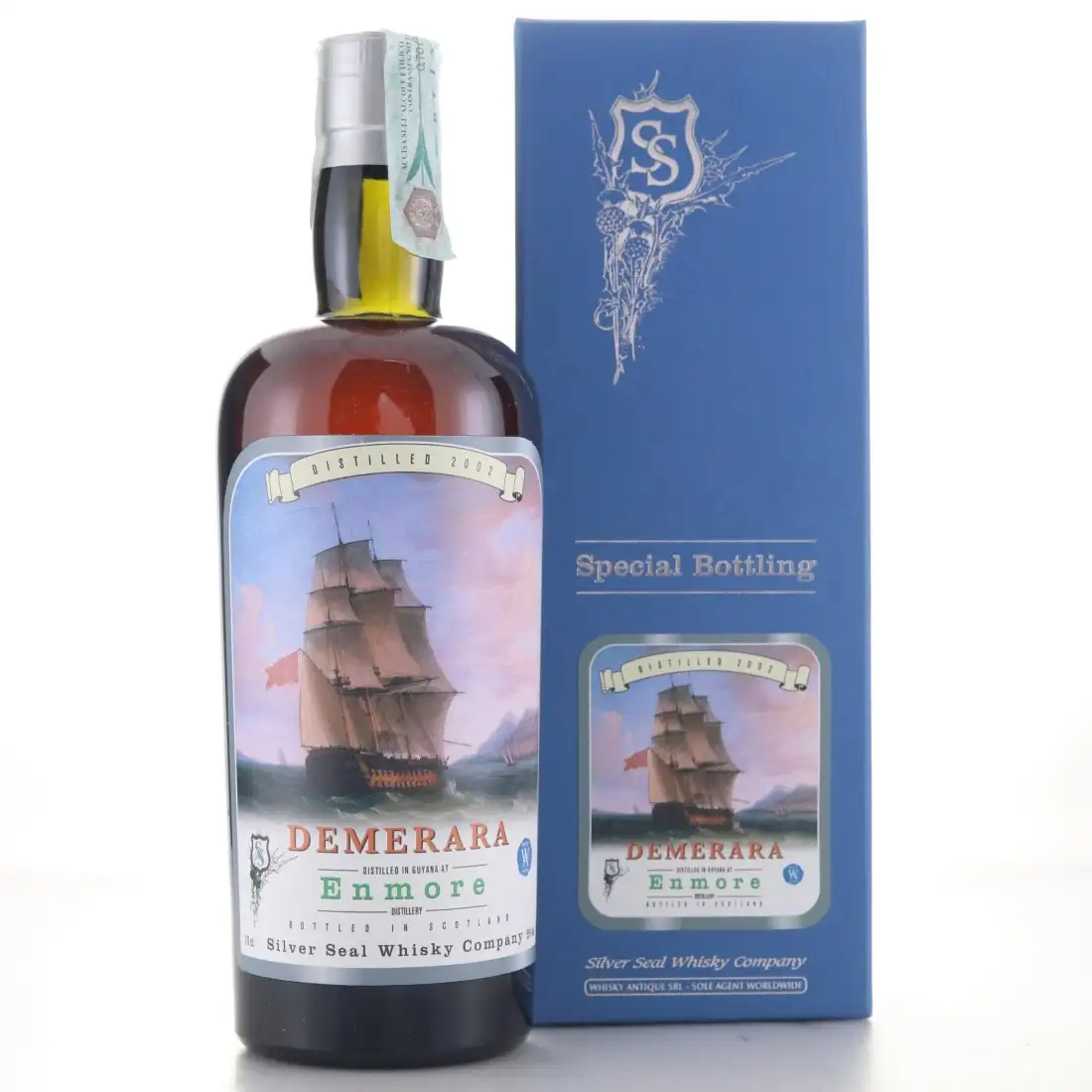 Bottle of Silver Seal Enmore Demerara 2002