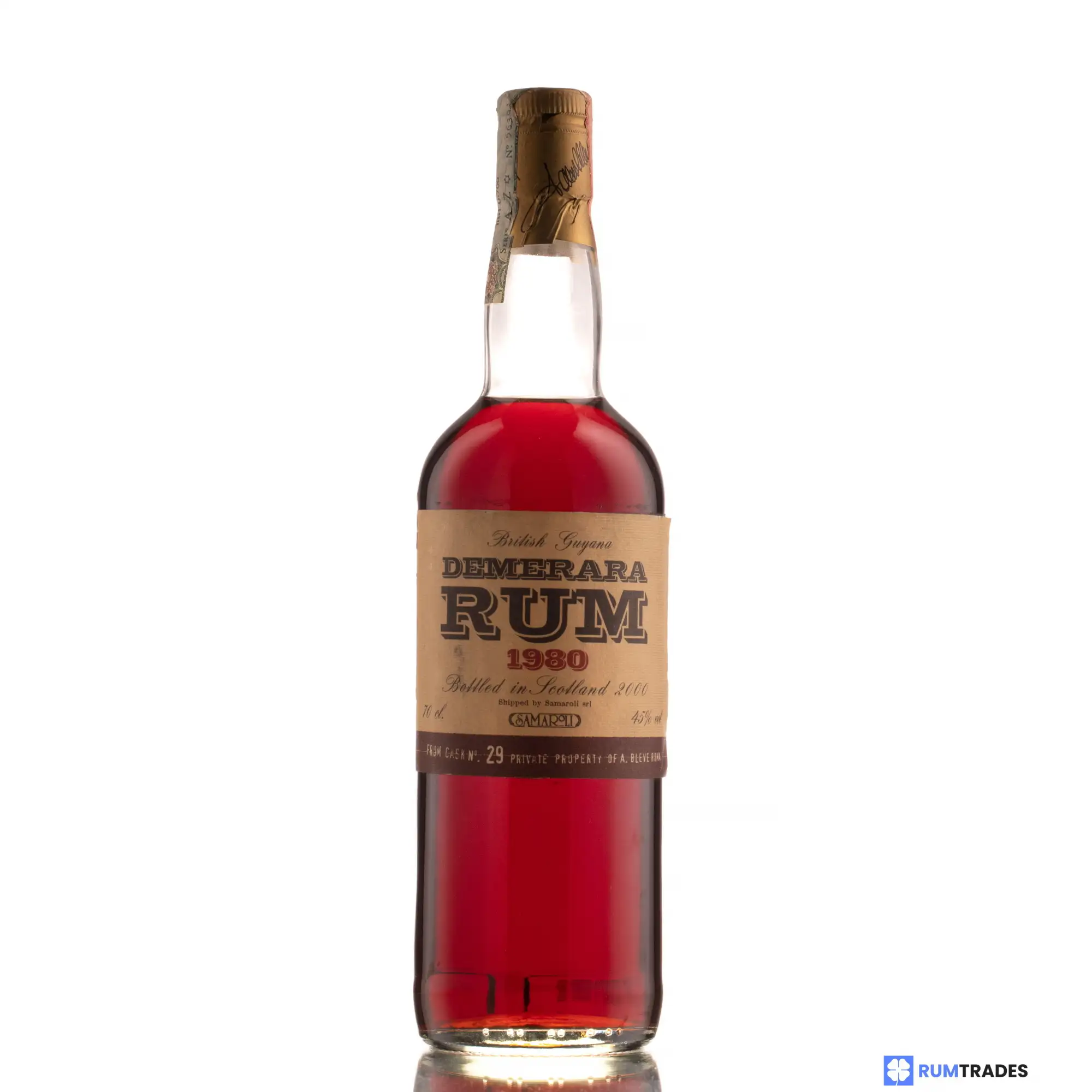 High resolution image of Samaroli Demerara Rum 1980