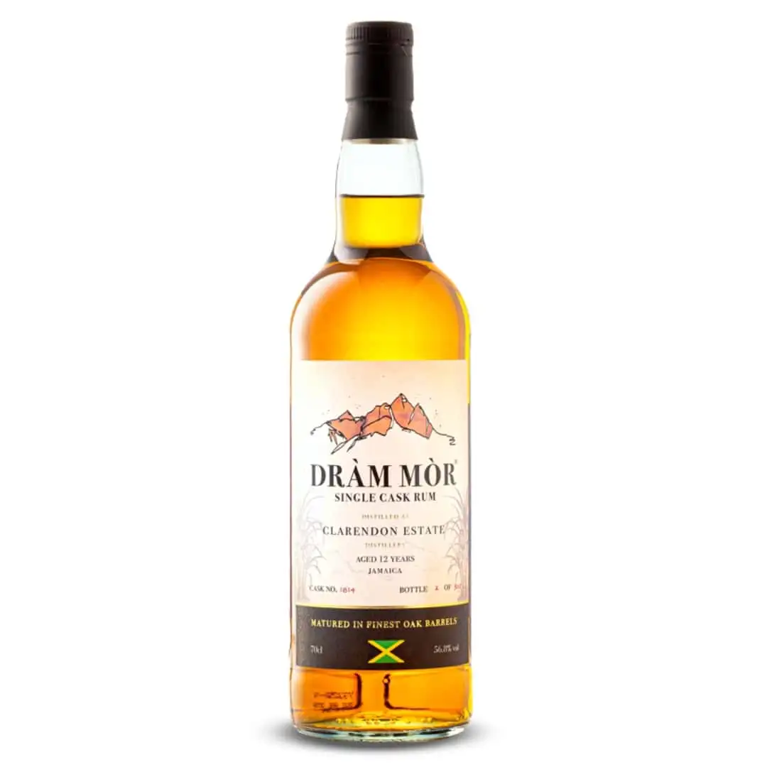 Bottle of Dràm Mòr Clarendon Single Cask Rum (Clarendon Estate)