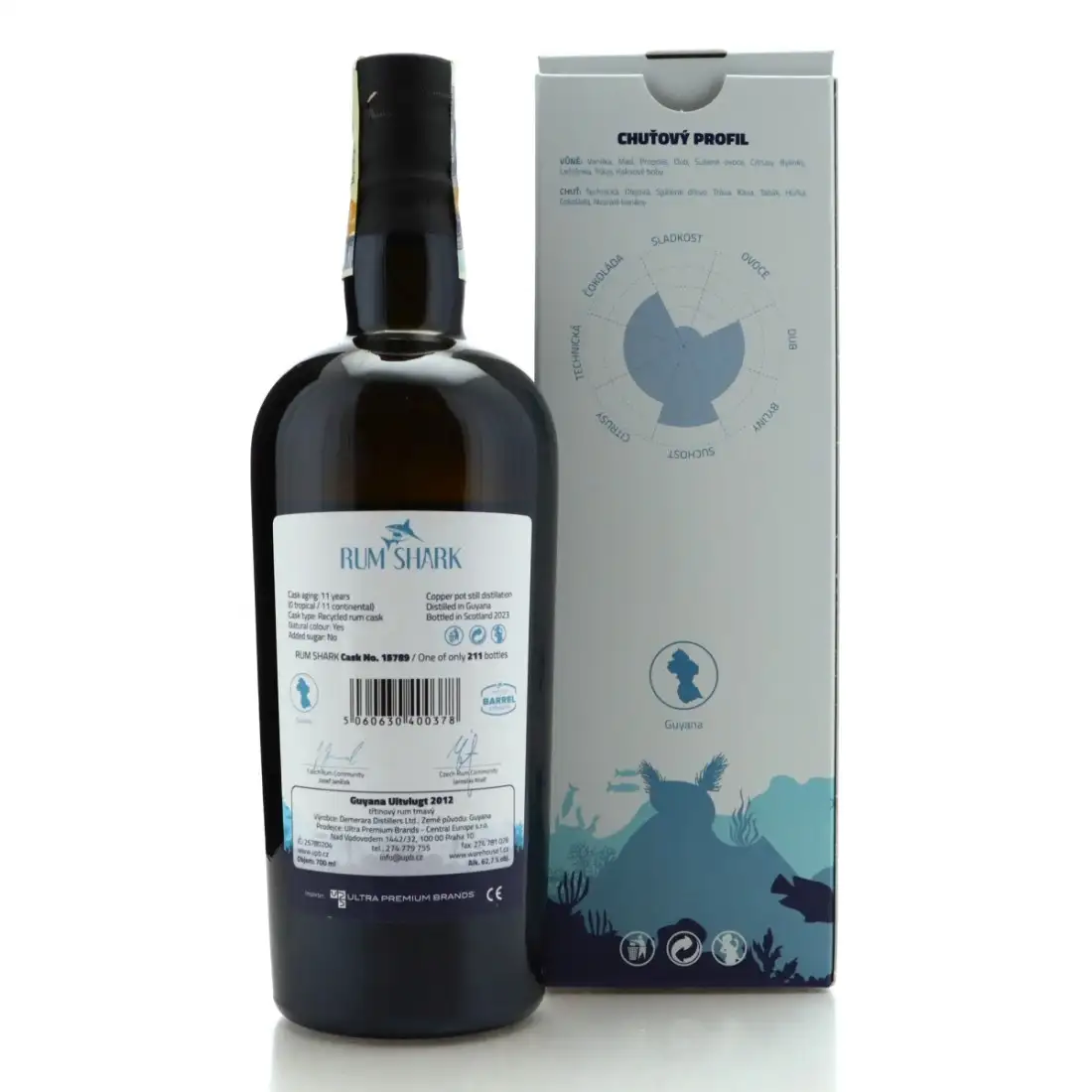 High resolution image of Rum Shark Uitvlugt Guyana Single Cask Selection 2012