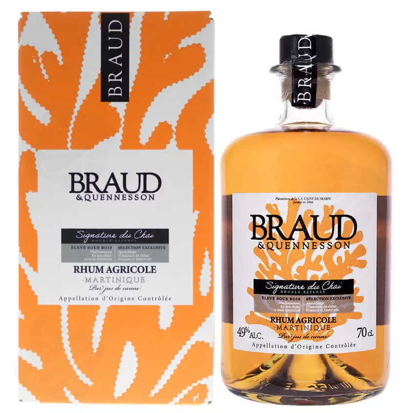 Bottle of S.A USINE DU MARIN Braud & Quennesson Rhum Élevé Sous Bois (Signature du Chai)