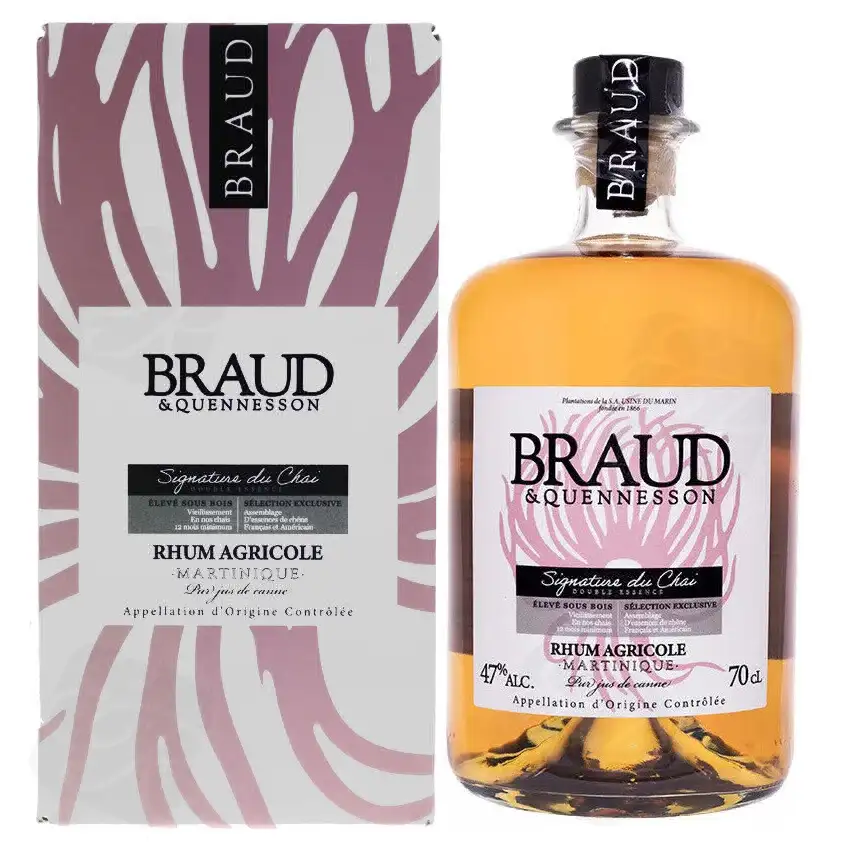 Bottle of S.A USINE DU MARIN Braud & Quennesson Rhum Élevé Sous Bois (Signature du Chai) 2022