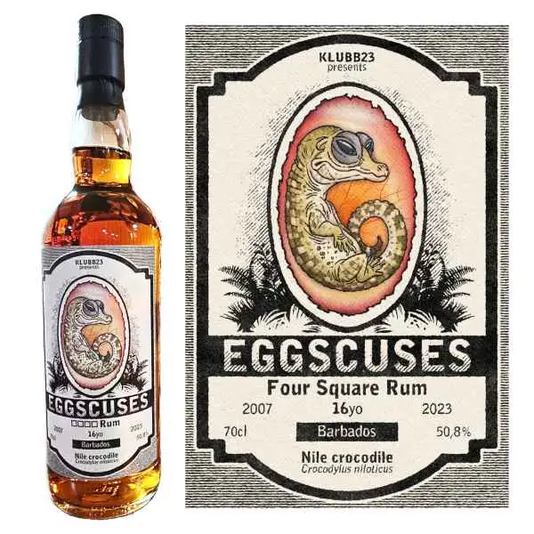 Bottle of KLUBB23 EGGSCUSES Rum 2007