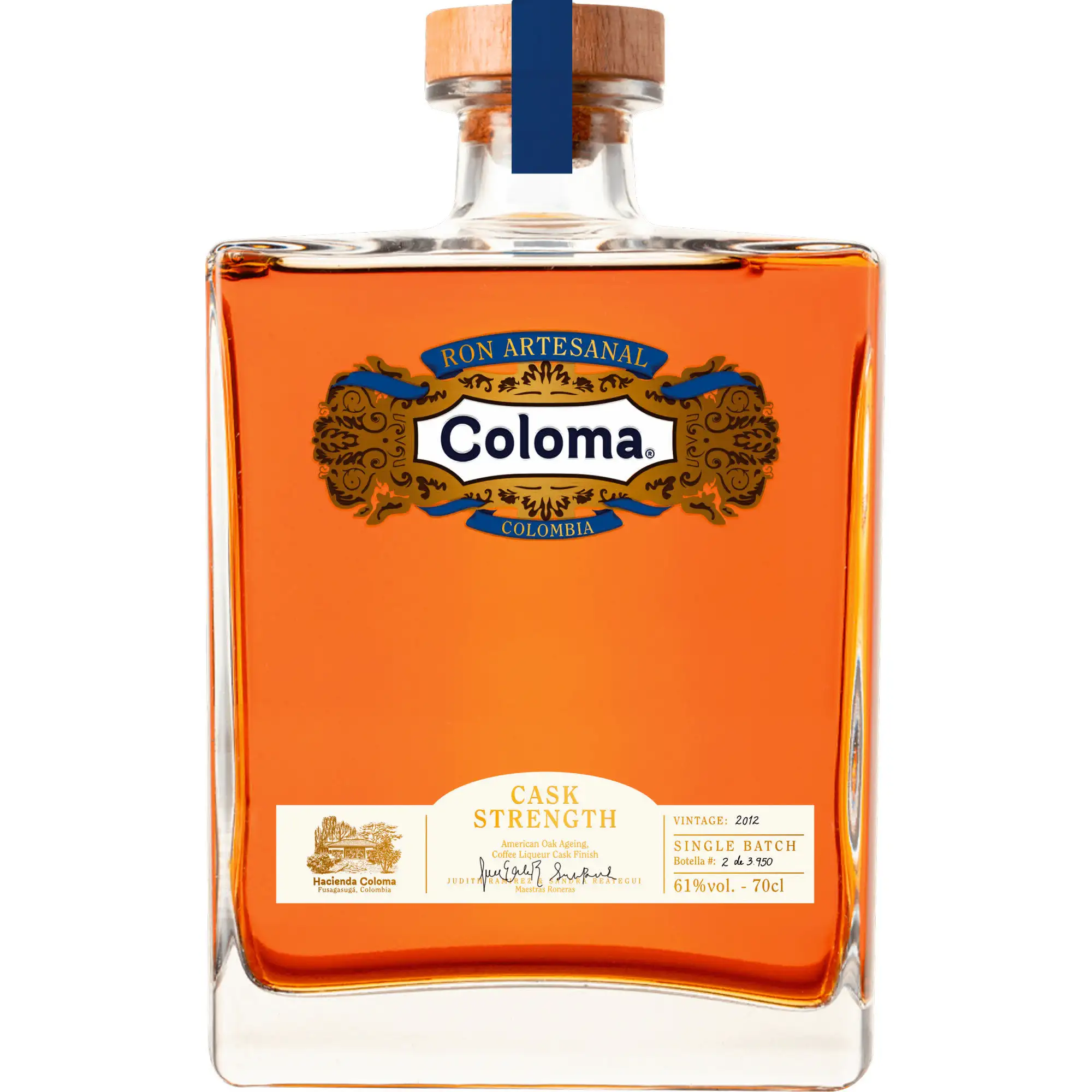 Bottle of Hacienda Coloma Coloma Cask Strength 2010