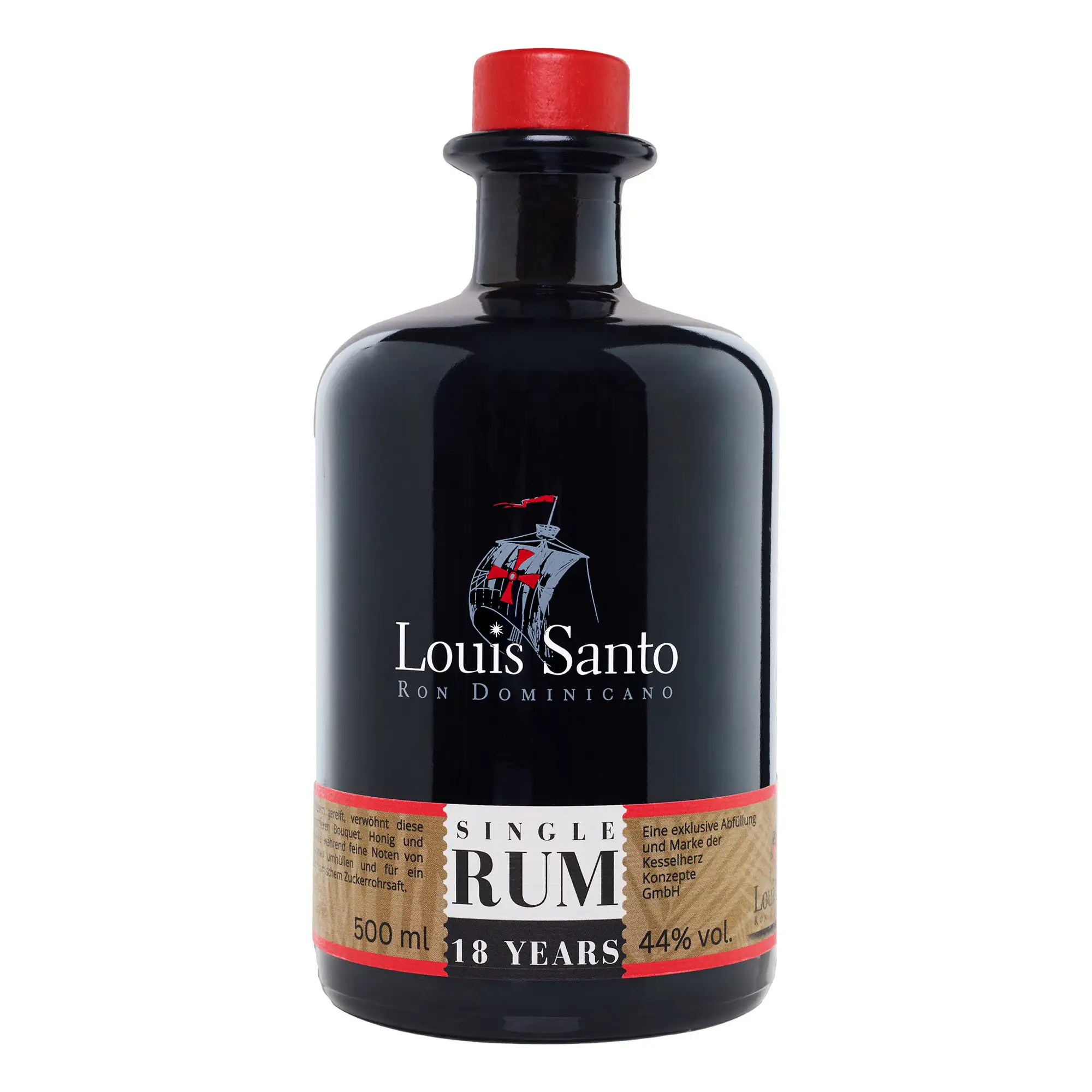 Bottle of Kesselherz Louis Santo Single Rum 2001