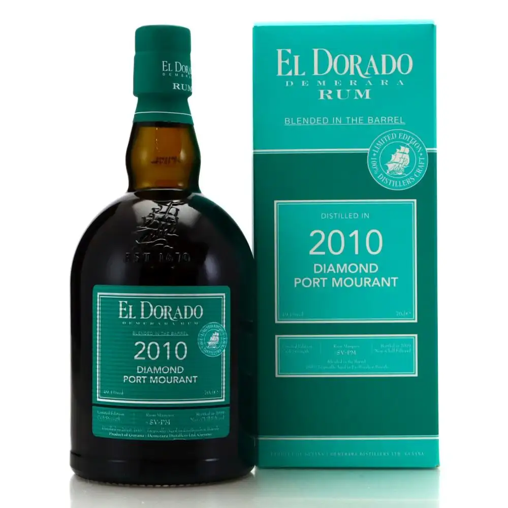 Bottle of Diamond & Port Mourant El Dorado Blended In The Barrel SV PM 2010