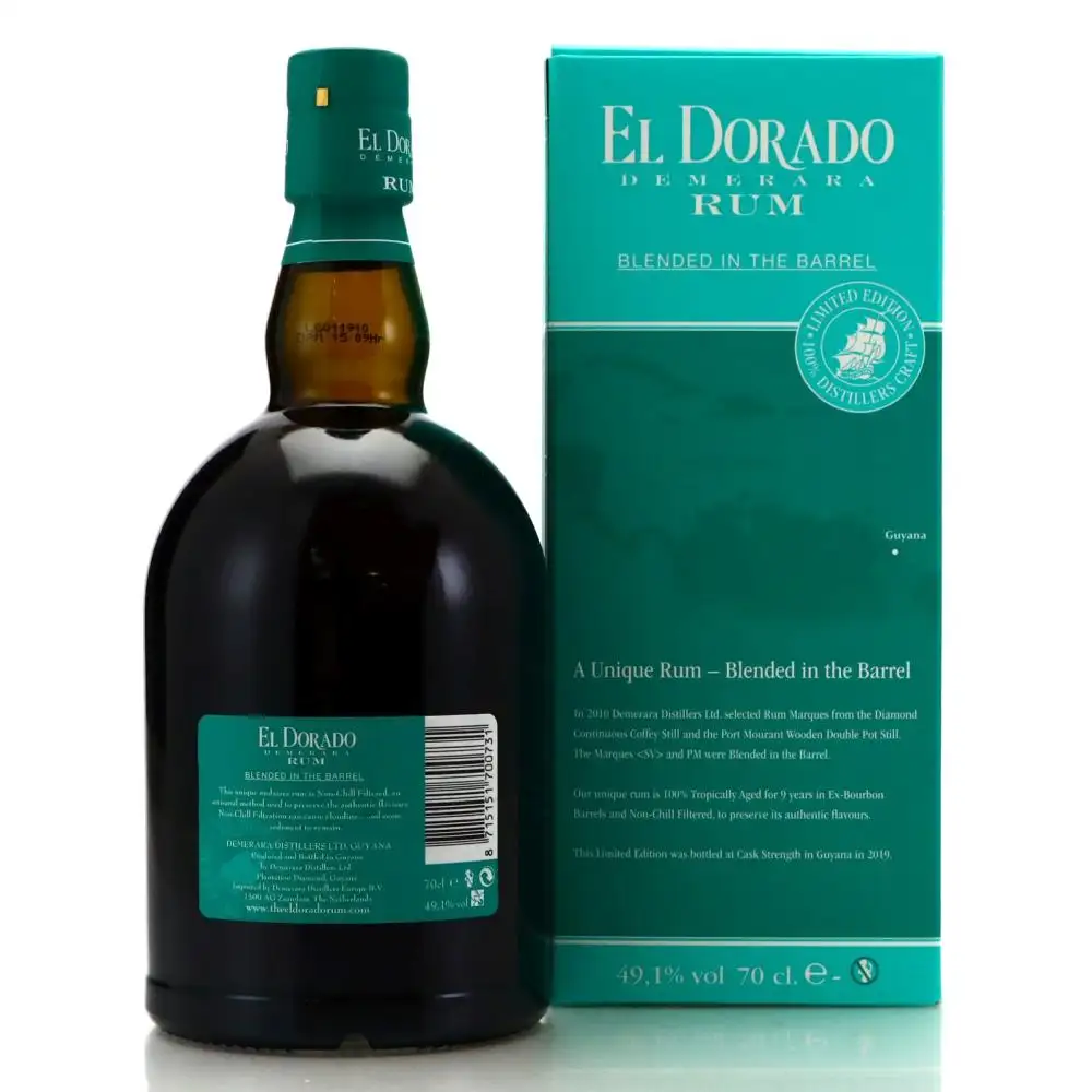 Image haute résolution de Diamond & Port Mourant El Dorado Blended In The Barrel SV PM 2010