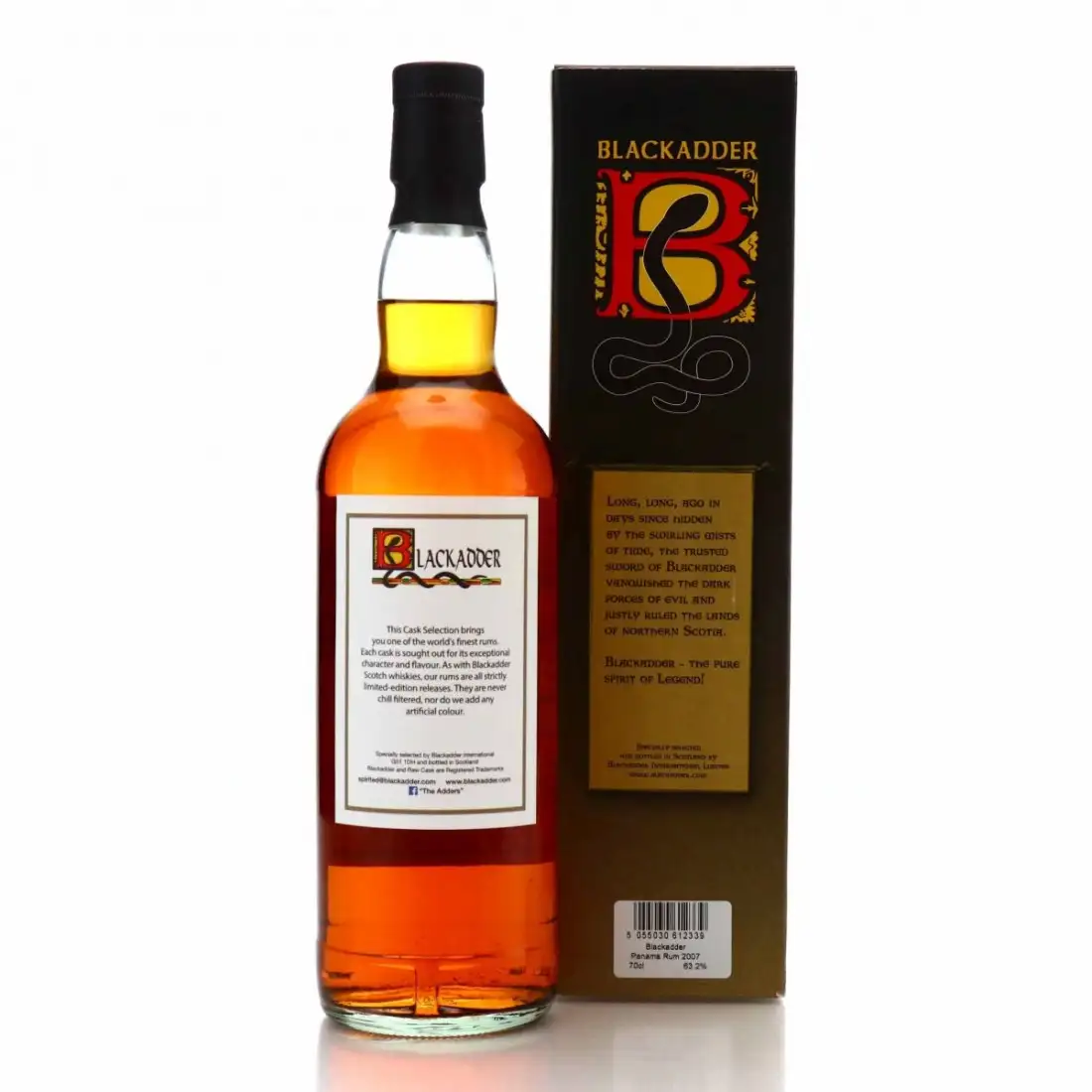Image haute résolution de Blackadder Raw Cask Rum Finest Panama Rum 2007