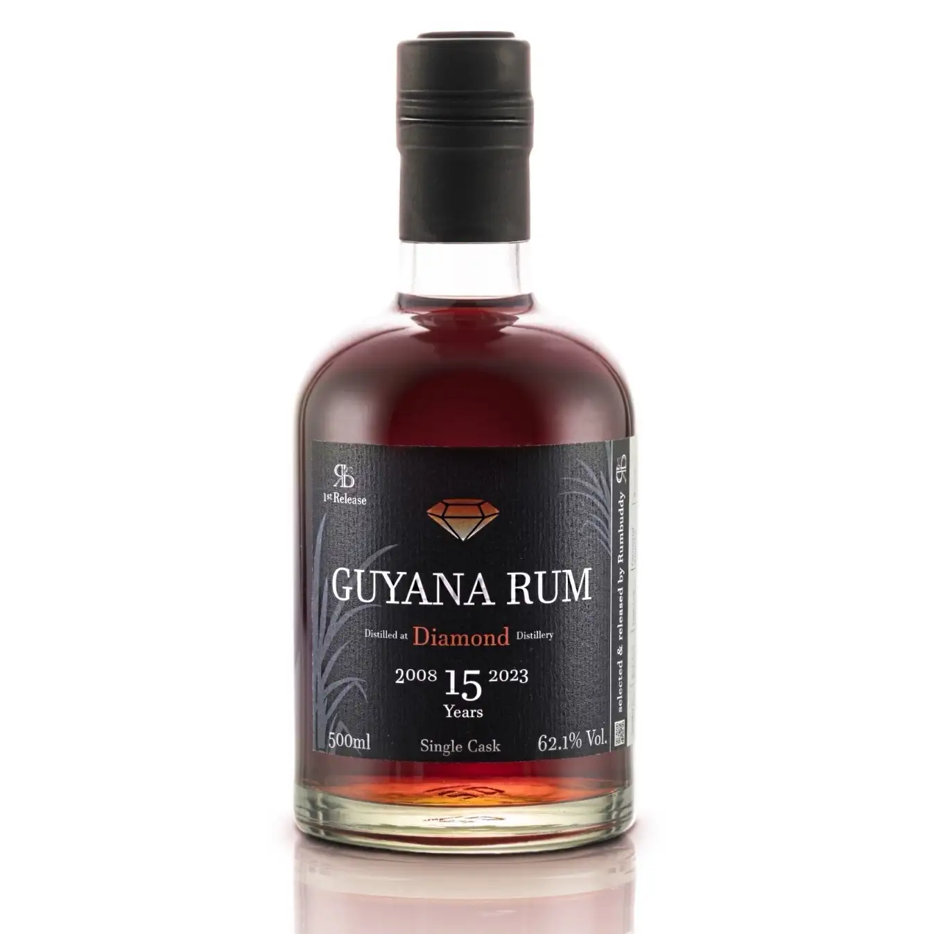 Bottle of Rumbuddy Diamond Guyana Rum (1st Release) MDS 2008