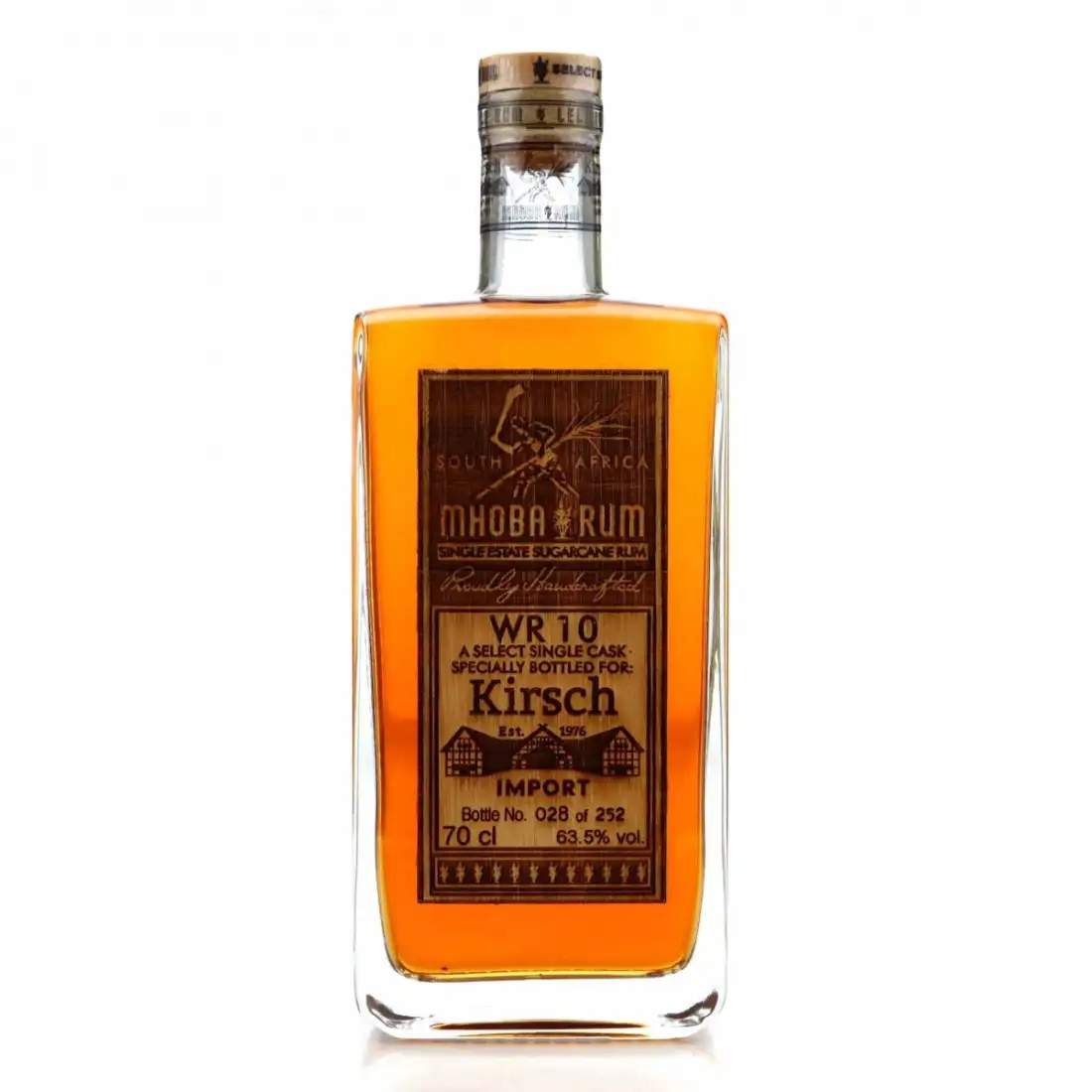 Bottle of MHOBA WR 10 (Kirsch Whisky) 2019